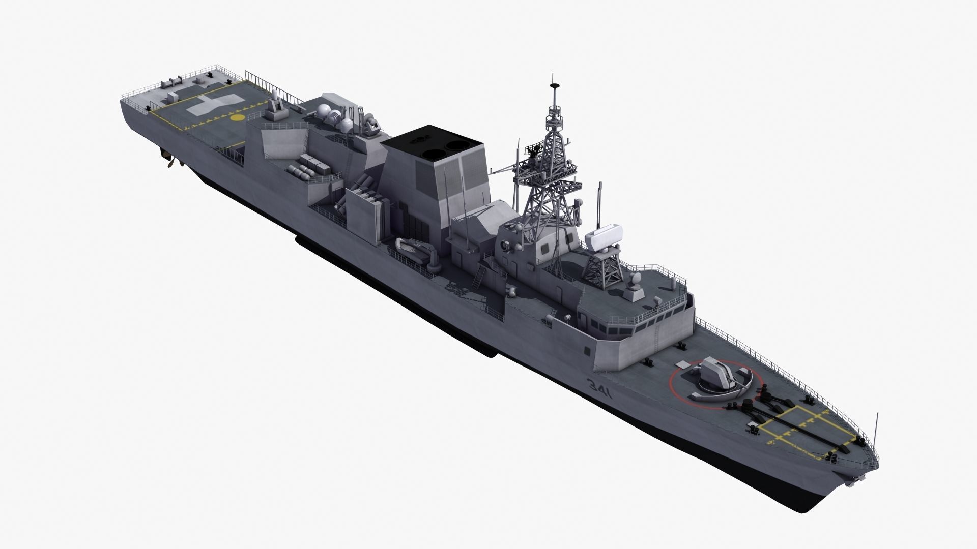 Halifax Class Frigate 3D model_17