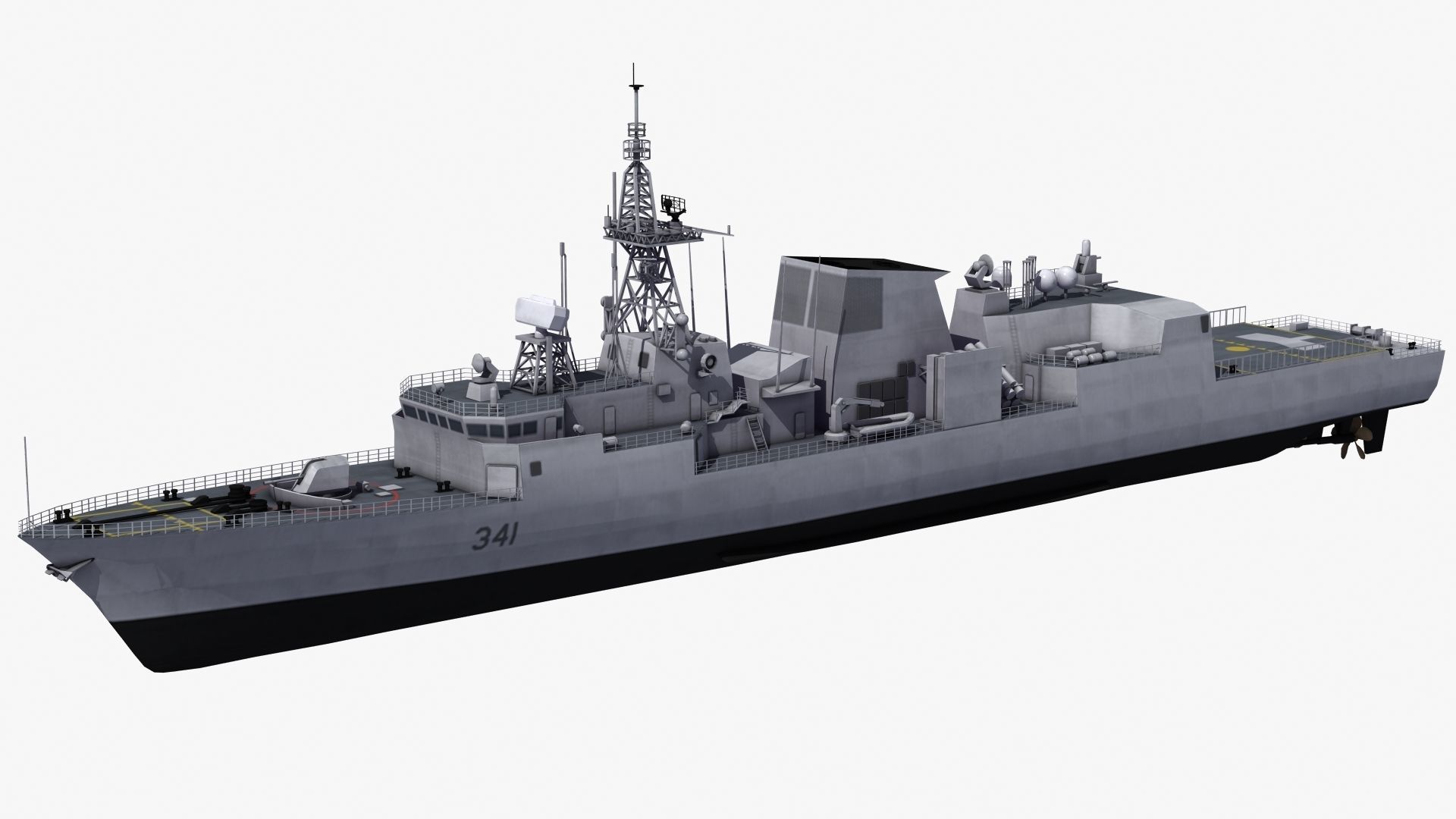 Halifax Class Frigate 3D model_19