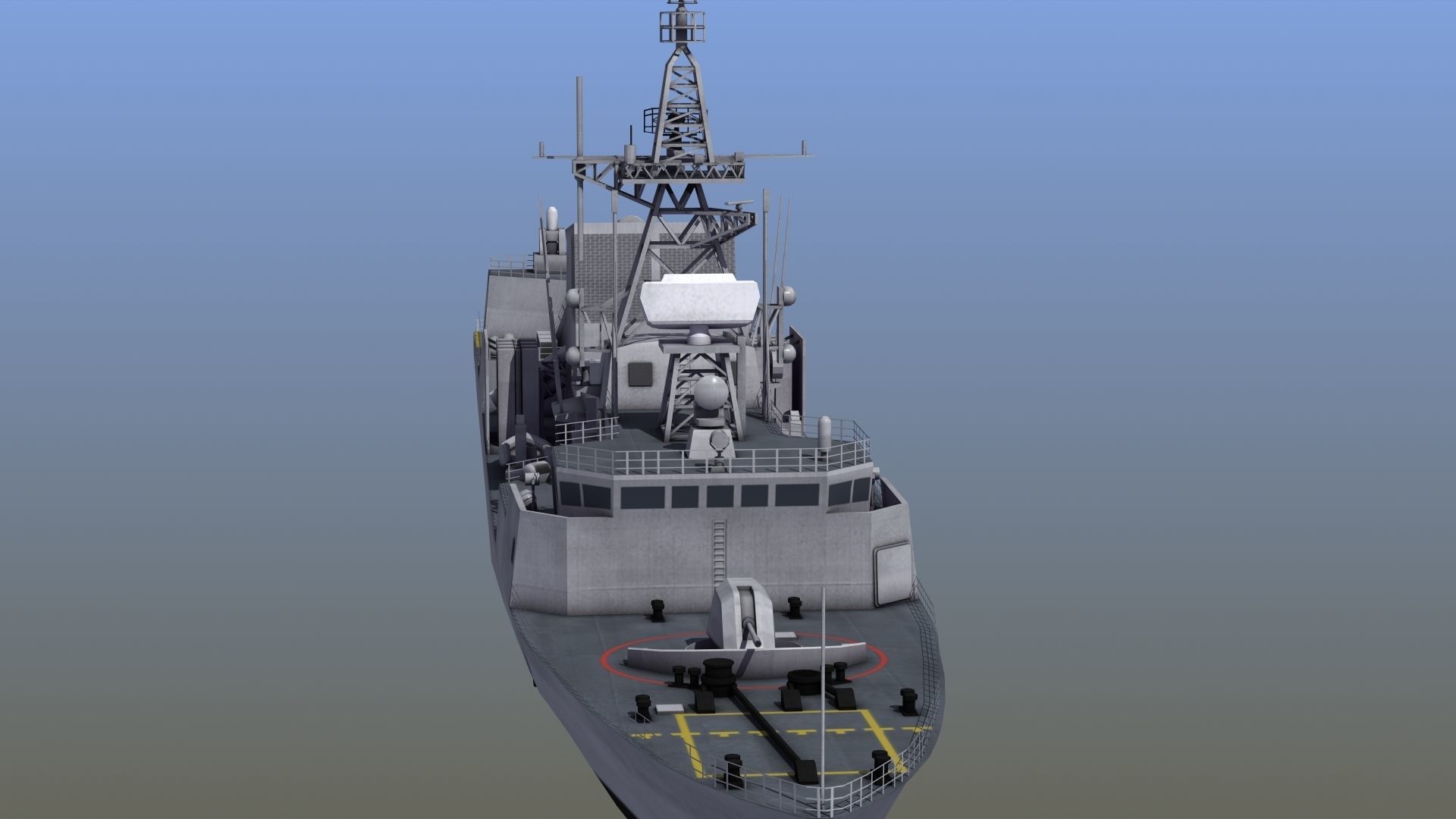 Halifax Class Frigate 3D model_6