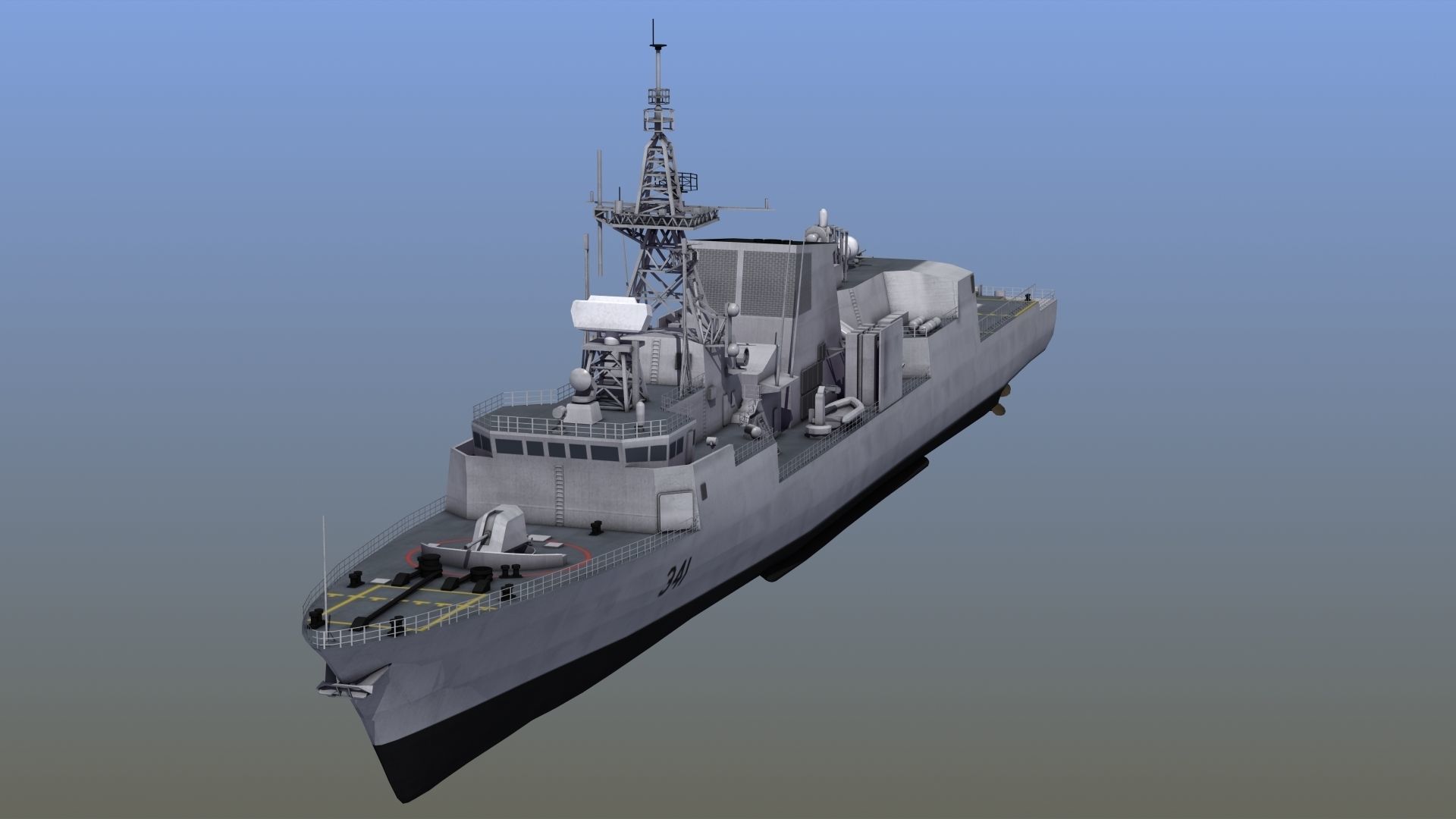 Halifax Class Frigate 3D model_14