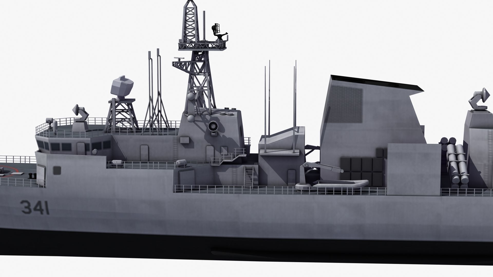 Halifax Class Frigate 3D model_20