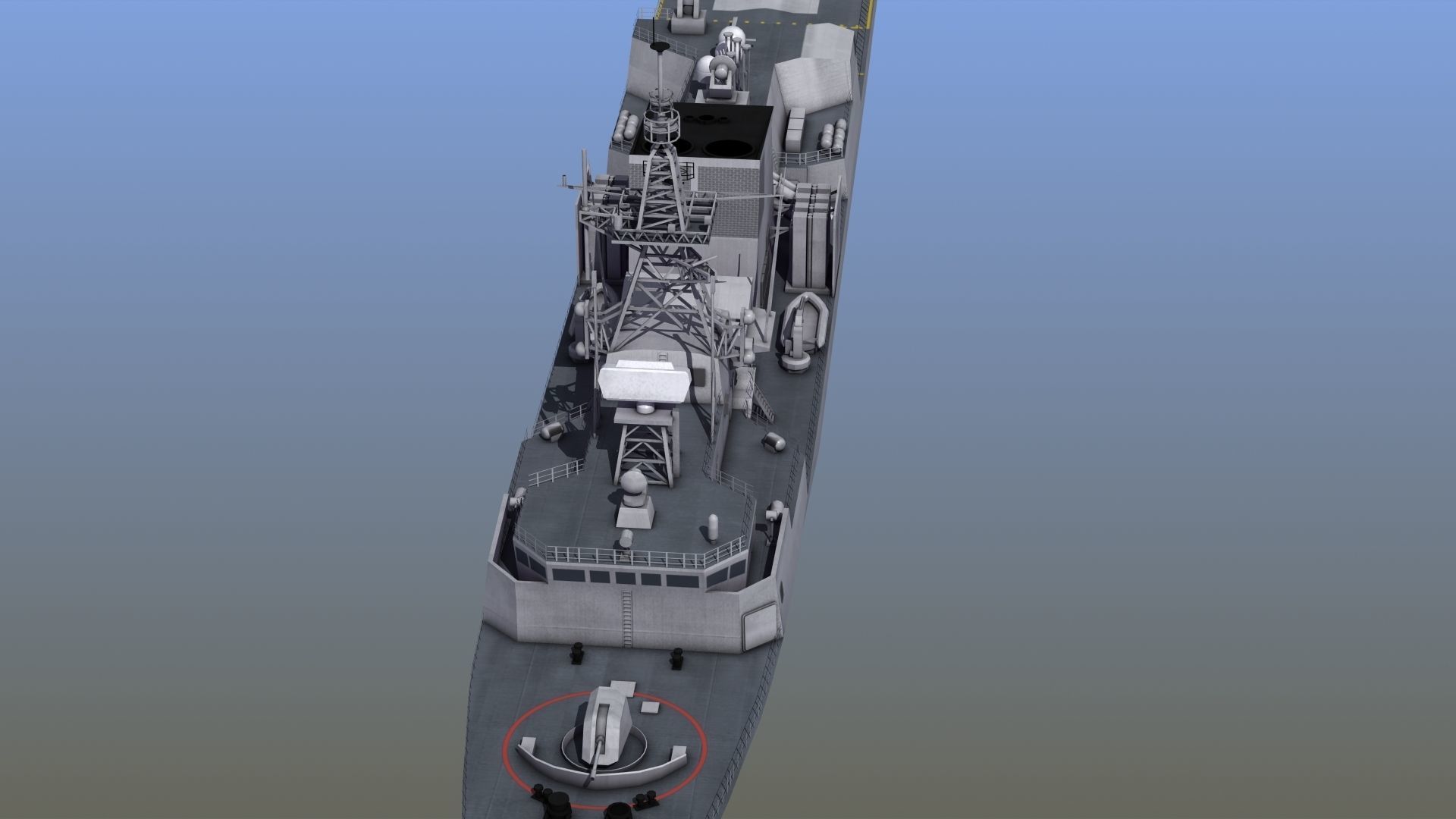 Halifax Class Frigate 3D model_15