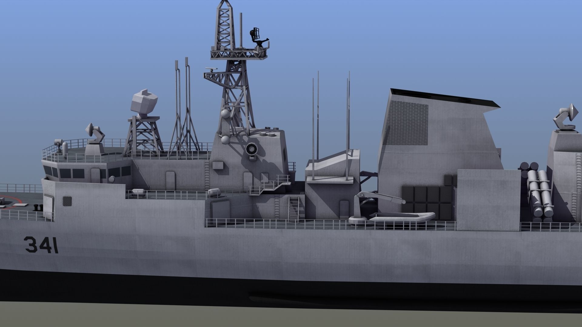 Halifax Class Frigate 3D model_3