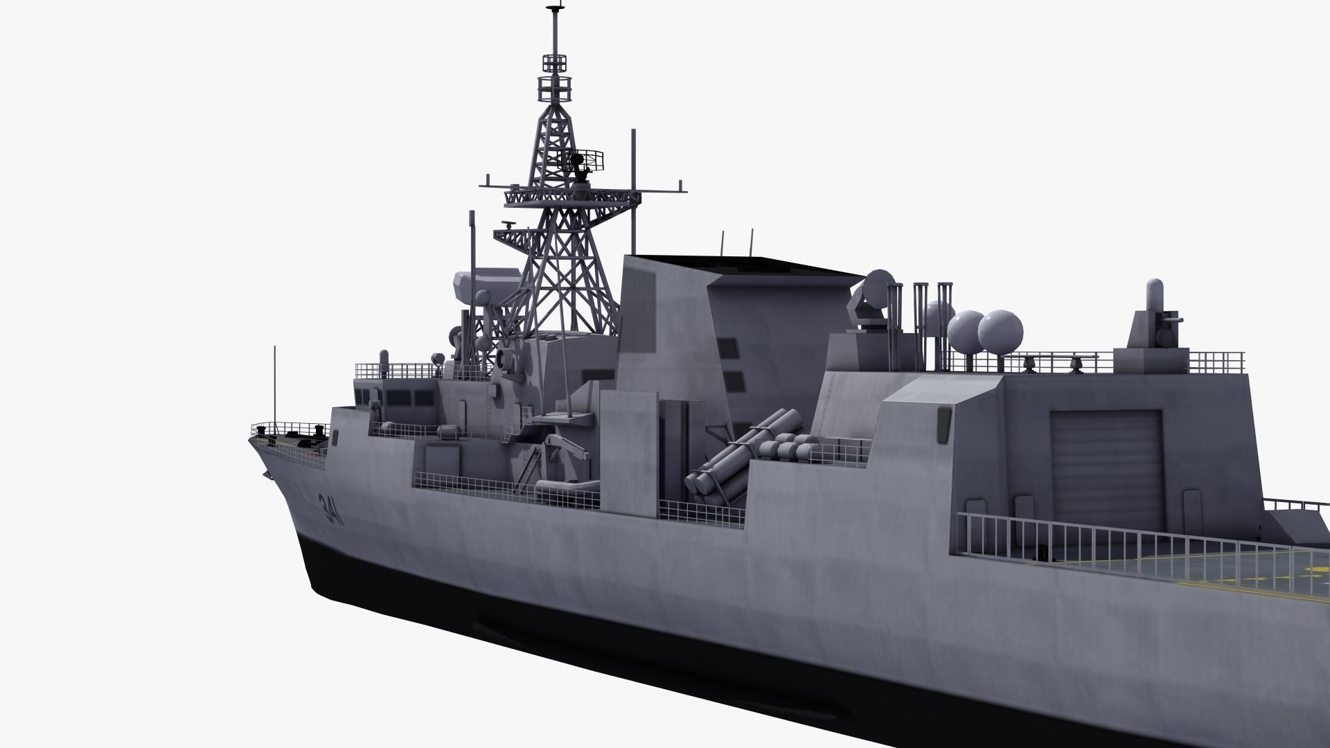 Halifax Class Frigate 3D model_21