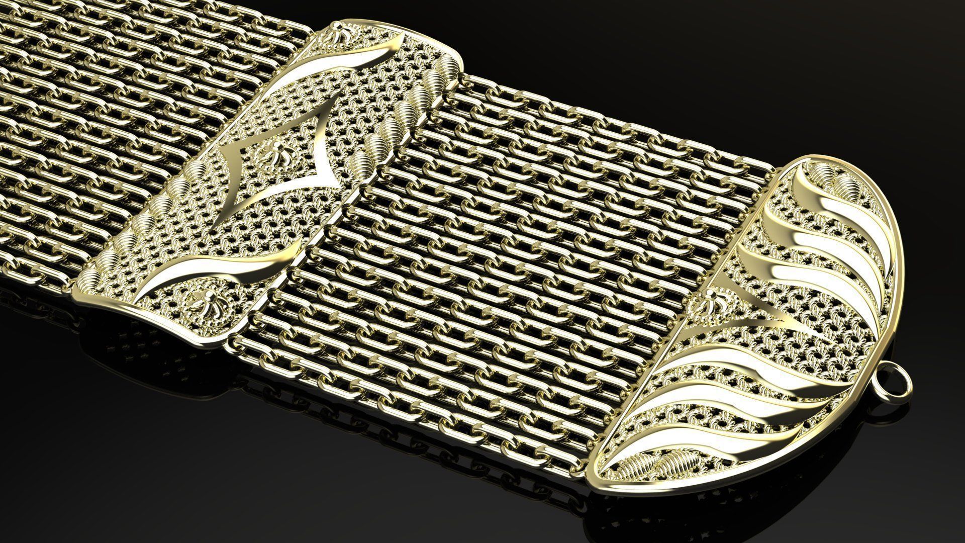 Hint Tarzi Bileklikler - Kol Takilari 3D print model_3