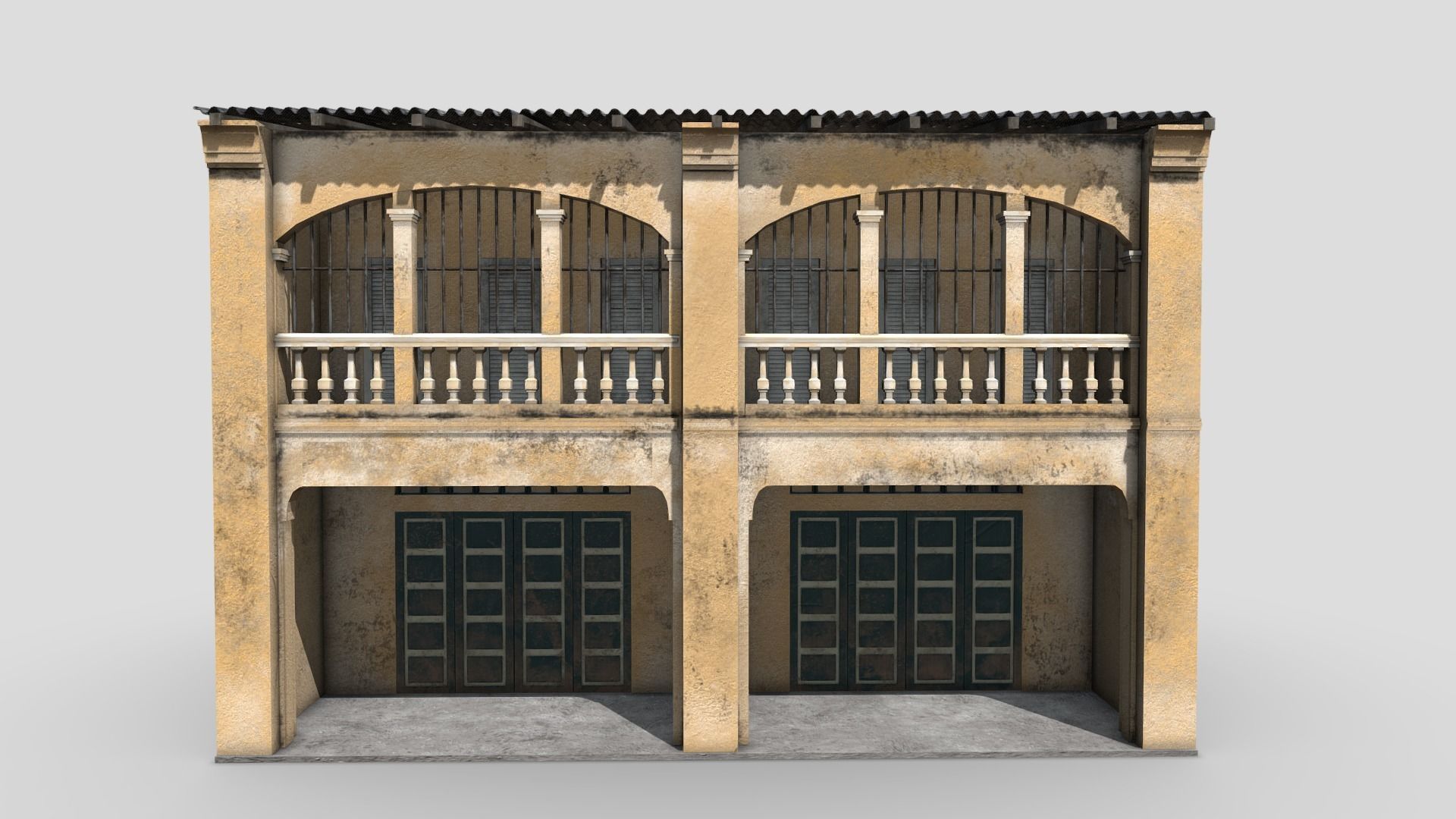 Colonial Buildings 3D Model Collection_19