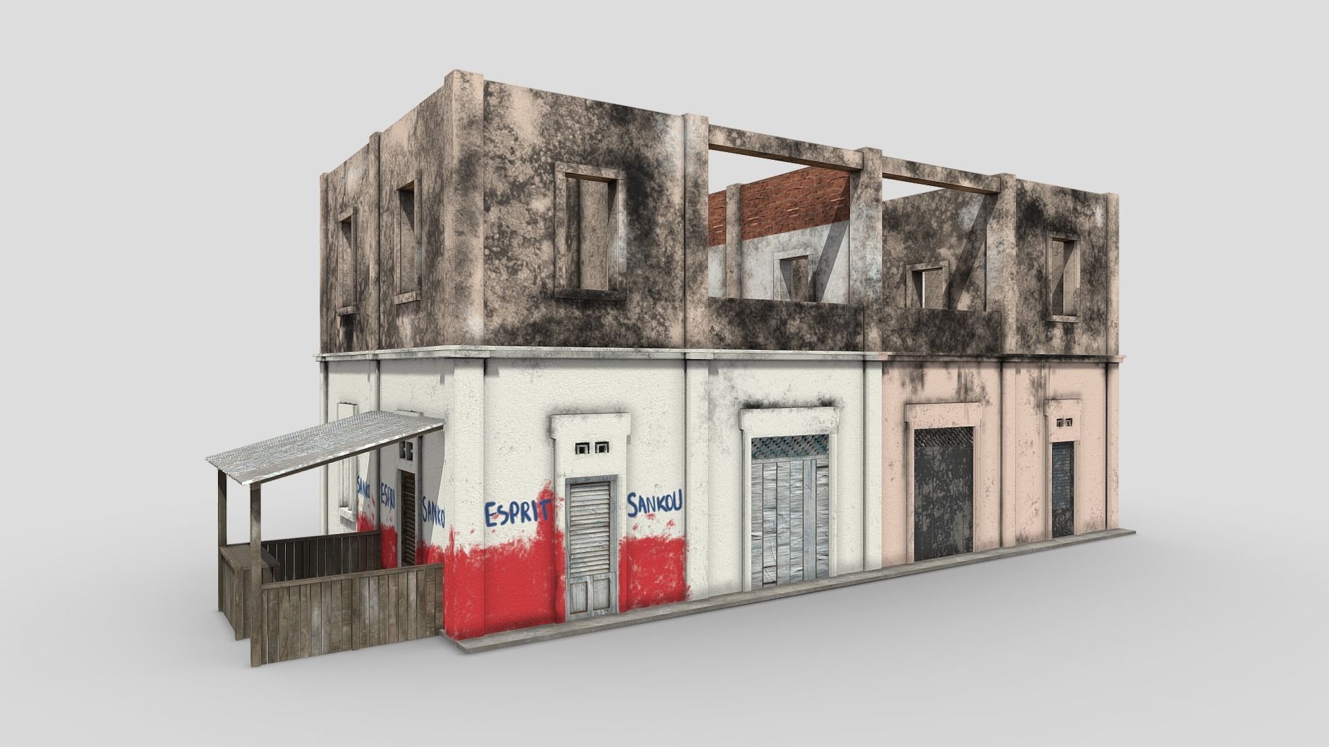 Colonial Buildings 3D Model Collection_6