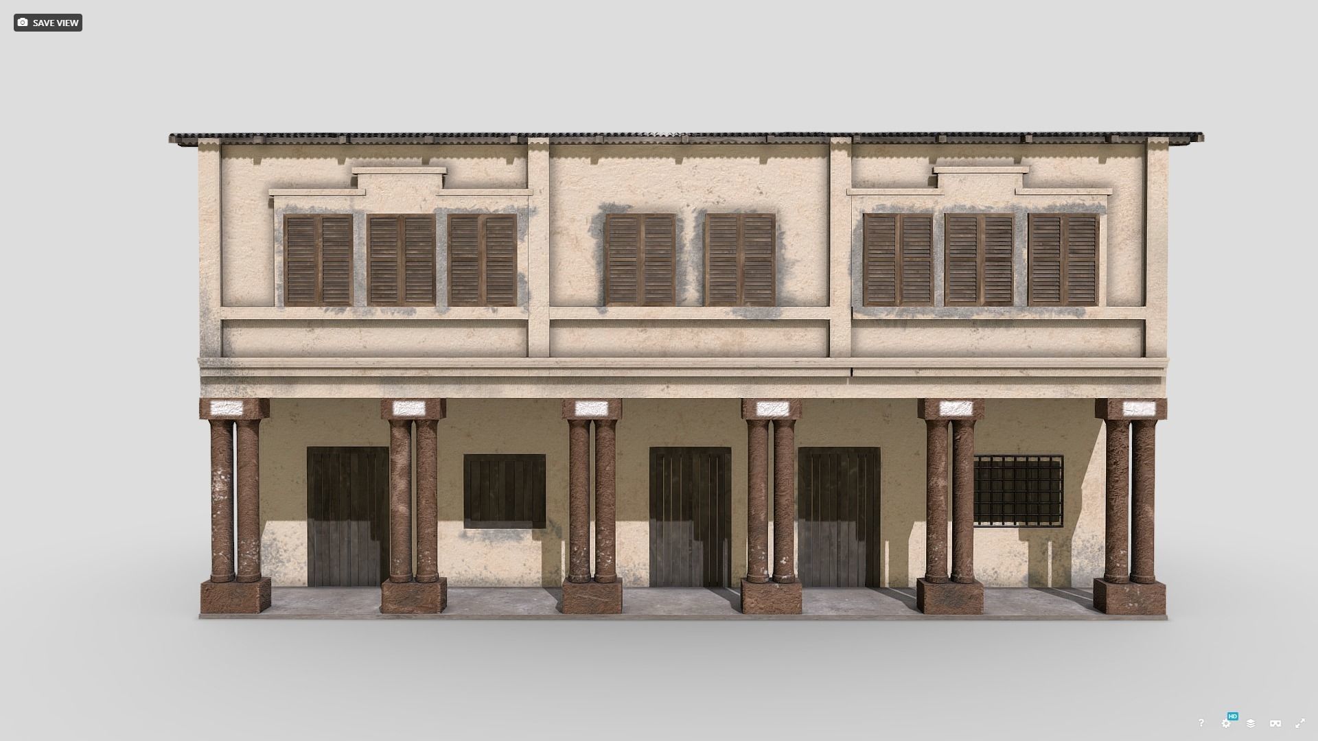 Colonial Buildings 3D Model Collection_14