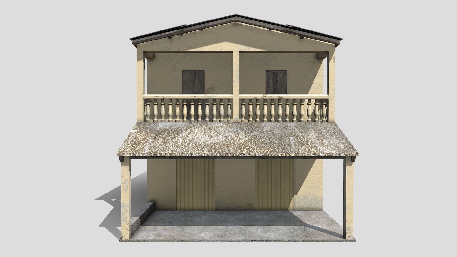 Colonial Buildings 3D Model Collection_11