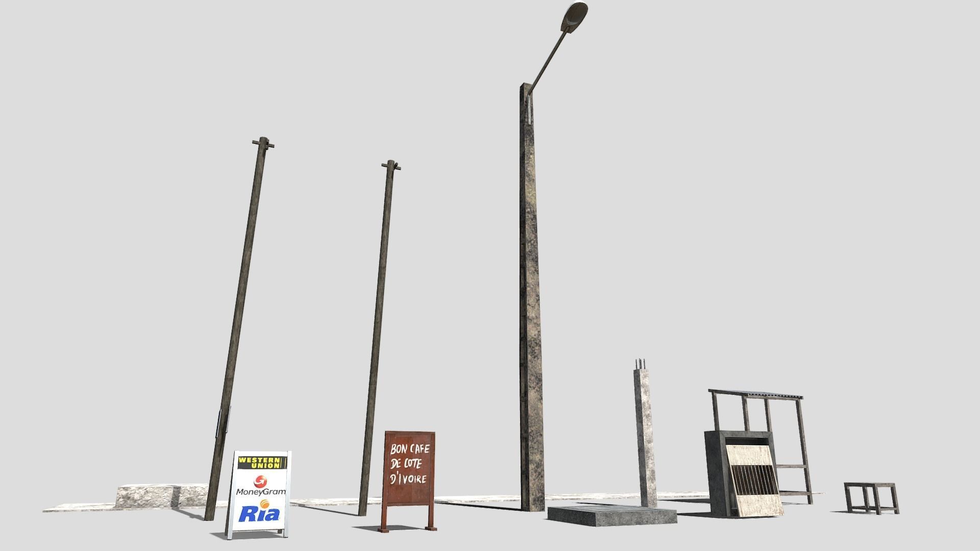 Colonial Buildings 3D Model Collection_20