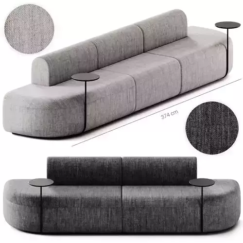 ARTIKO Sectional modular fabric sofa AT 11 by MDD