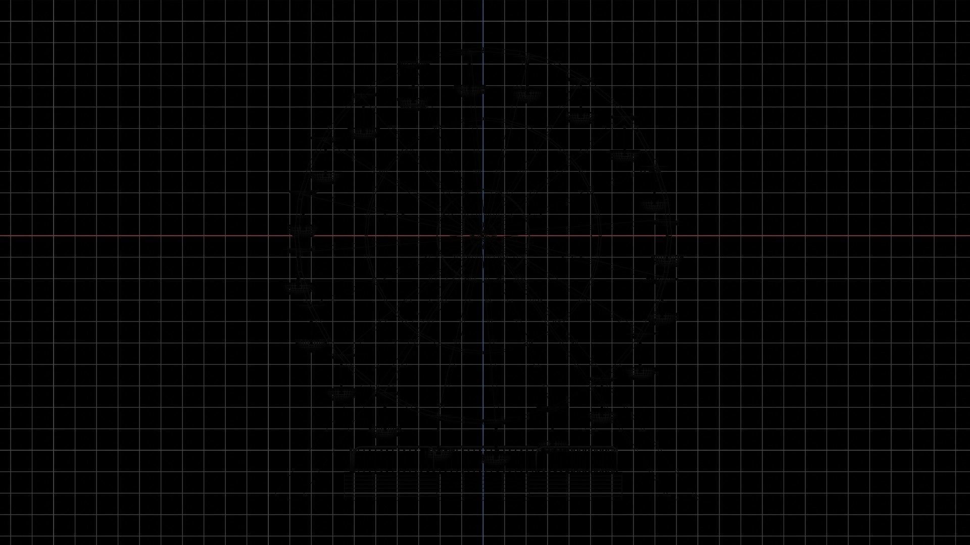 Ferris wheel Low-poly 3D model_6