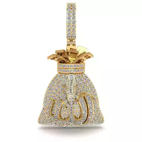 ALLAH NAME MONEY BAG PENDANT