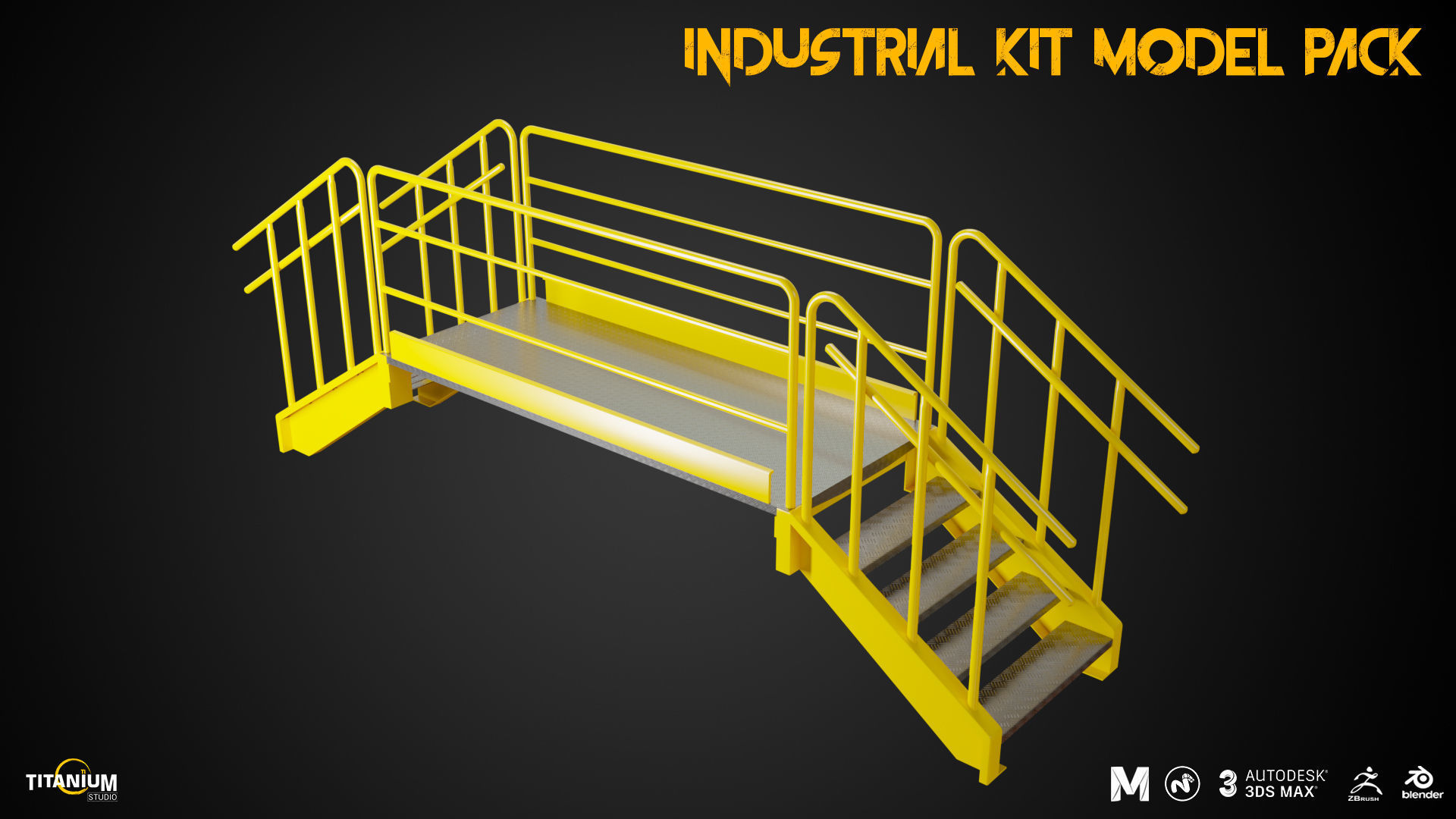 Industry Interior Kit 3D Model Pack Low-poly 3D model_5