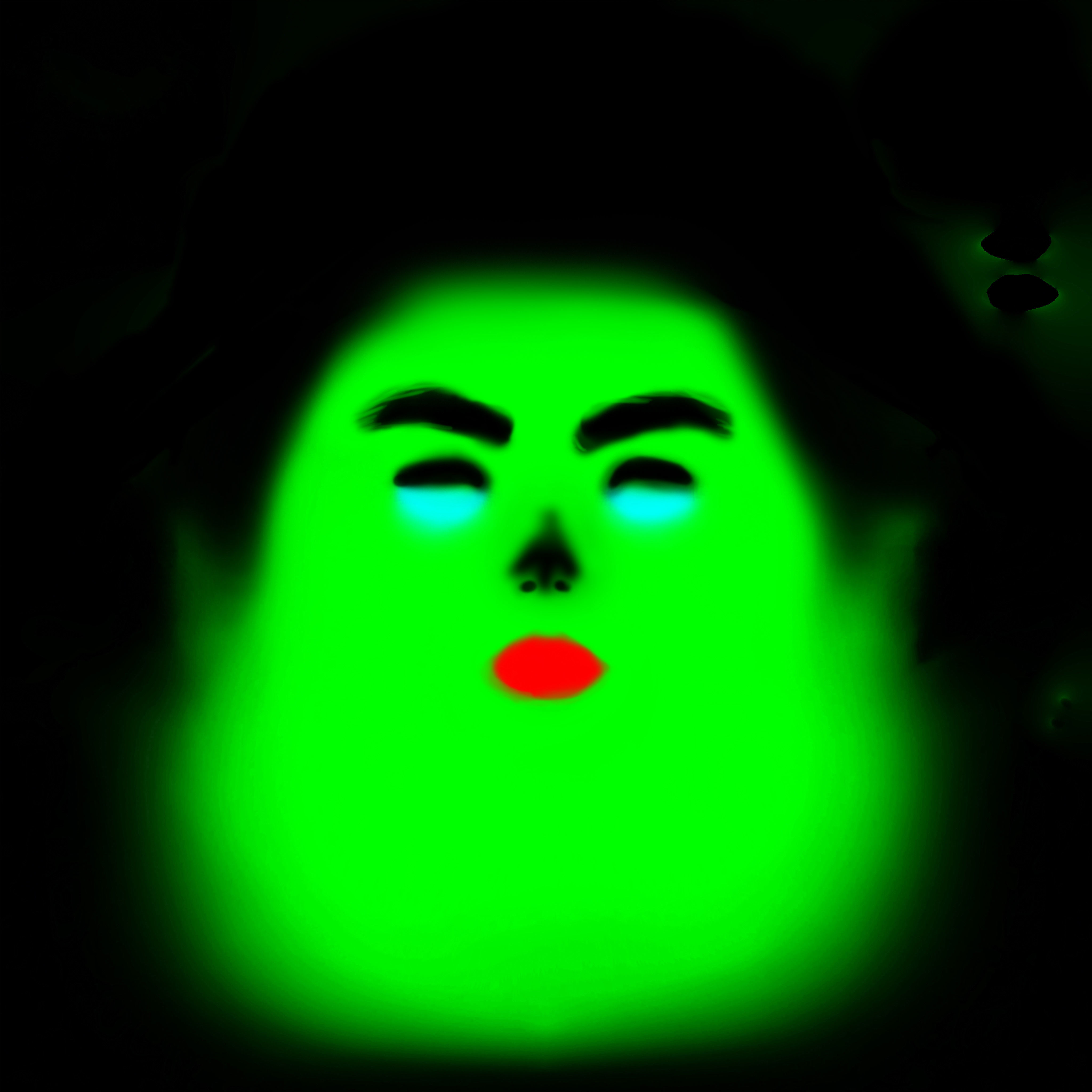 Face of Korean Male Low-poly 3D model_5