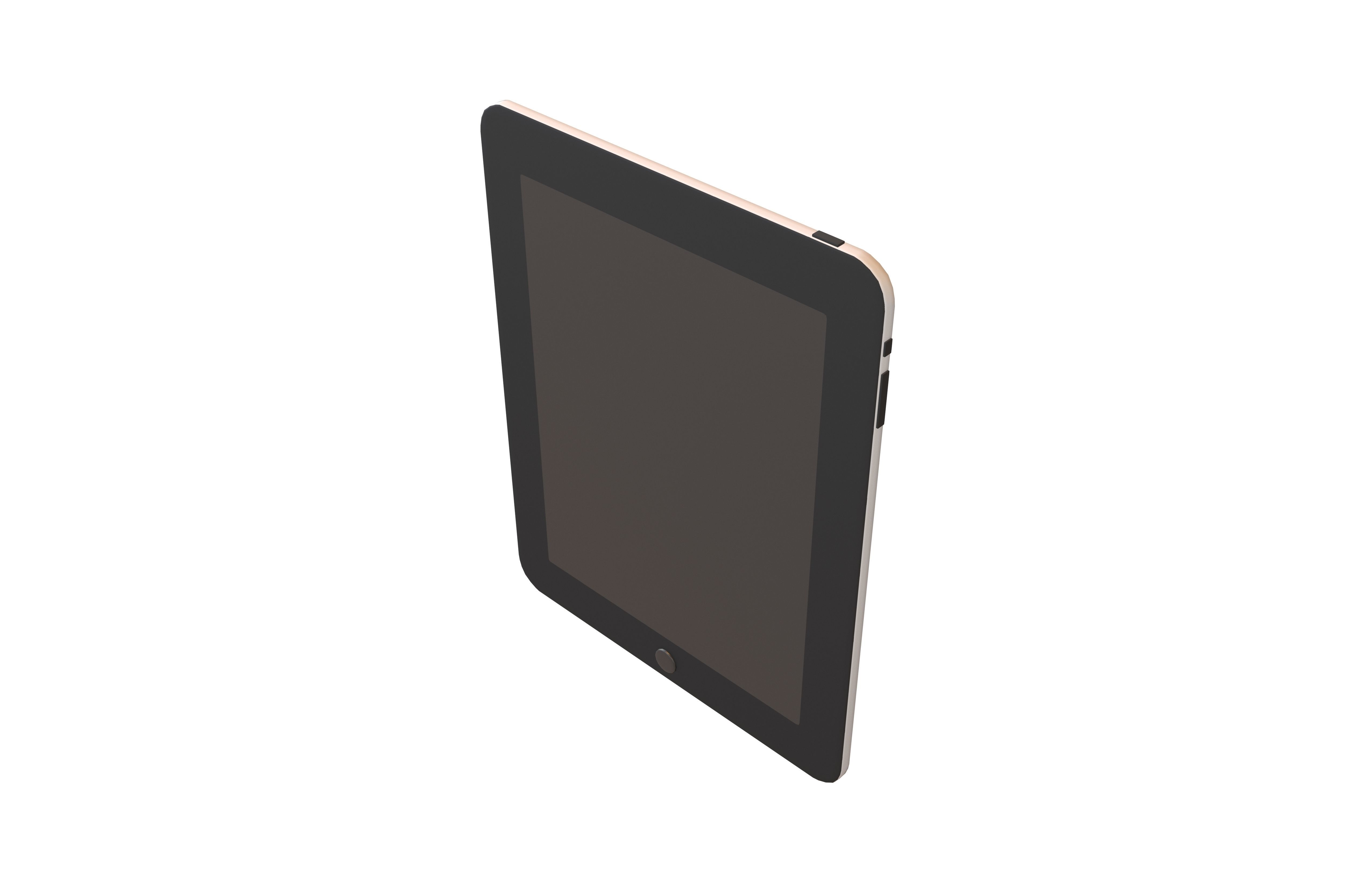 Cartoon iPad V1 001 Low-poly 3D model_2