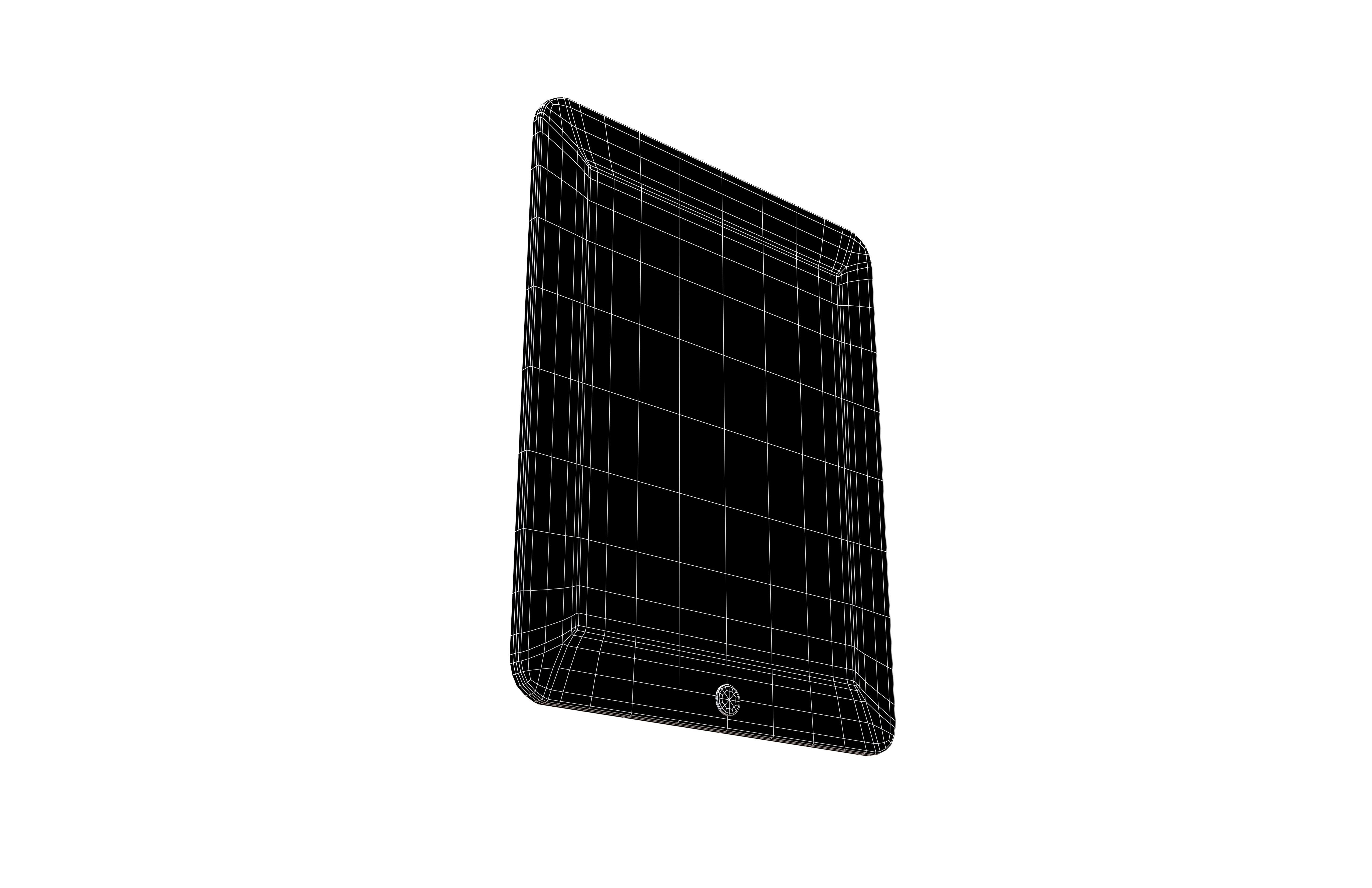 Cartoon iPad V1 001 Low-poly 3D model_6