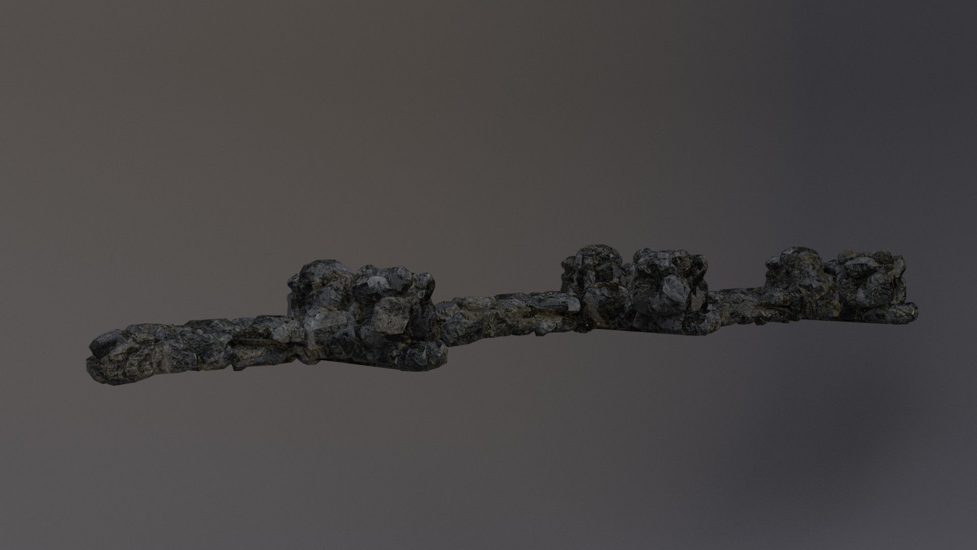 Low Poly Cliff Rock Set For Games  Low-poly 3D model_17