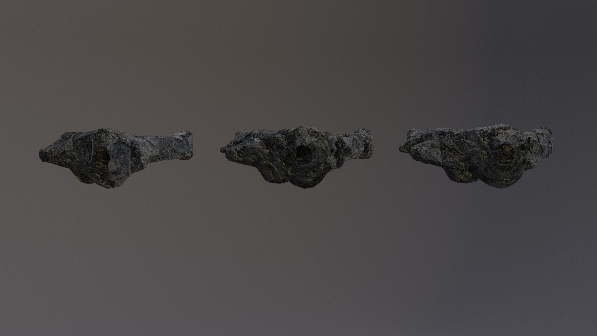 Low Poly Cliff Rock Set For Games  Low-poly 3D model_24