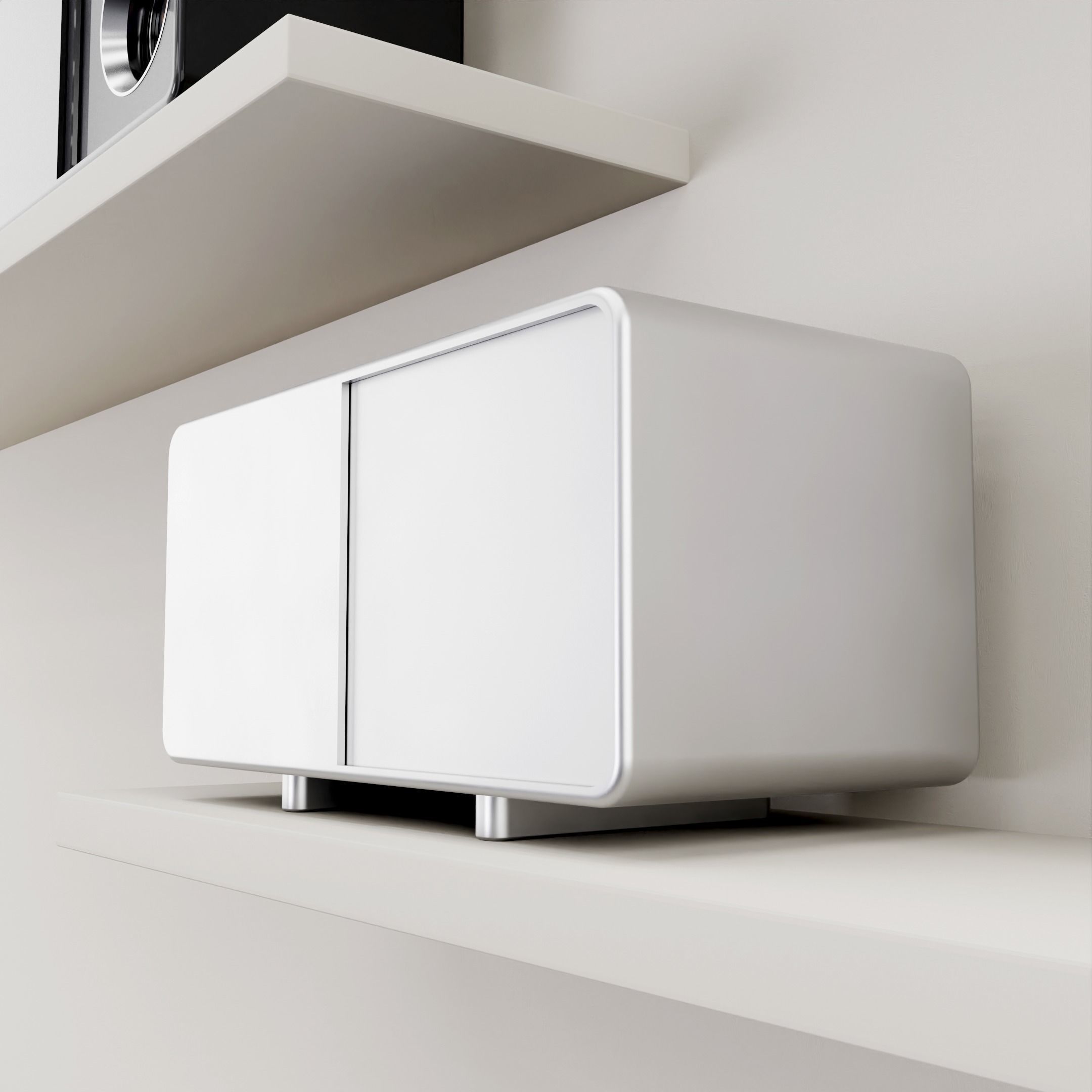 Projectors 3 units Low-poly 3D model_4