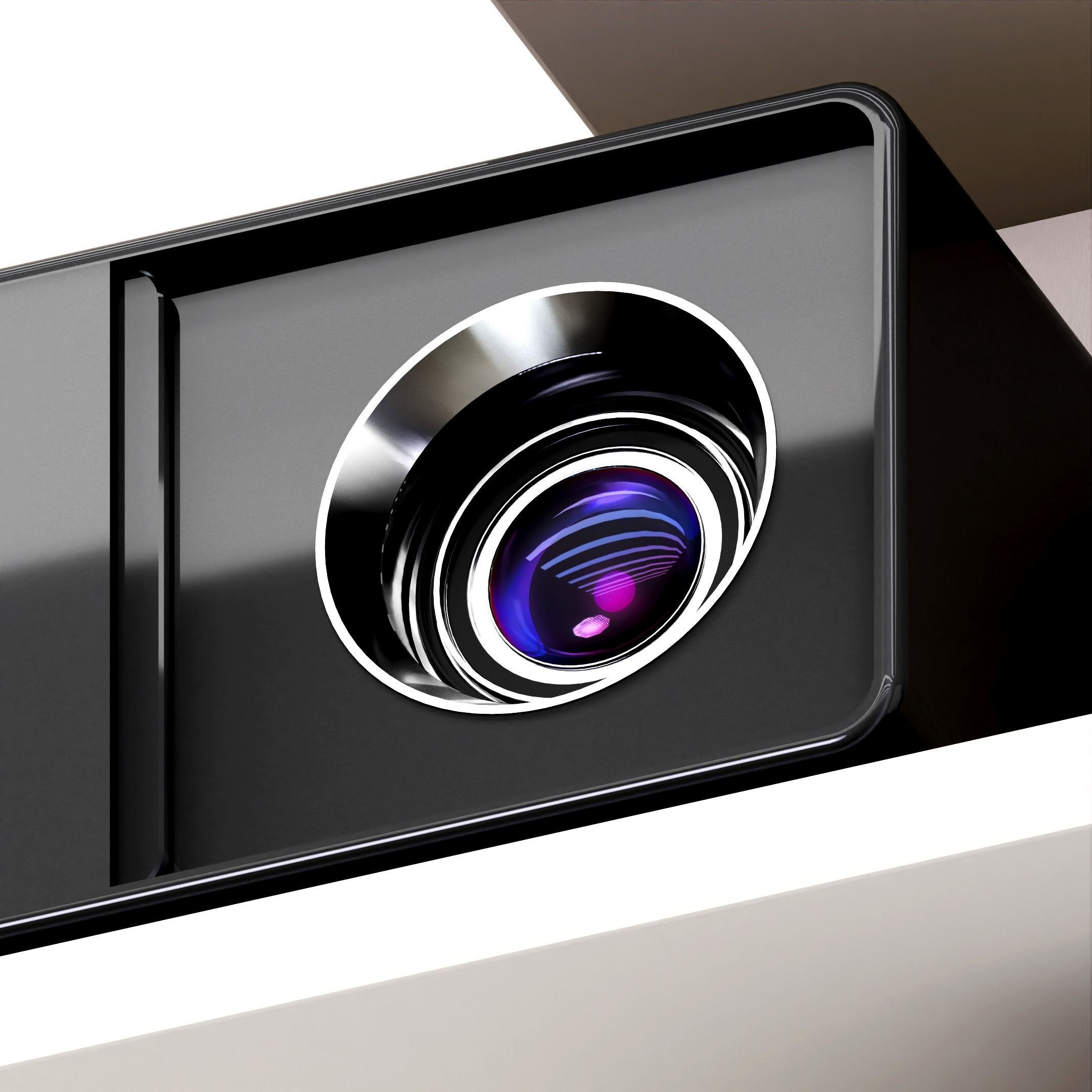 Projectors 3 units Low-poly 3D model_3