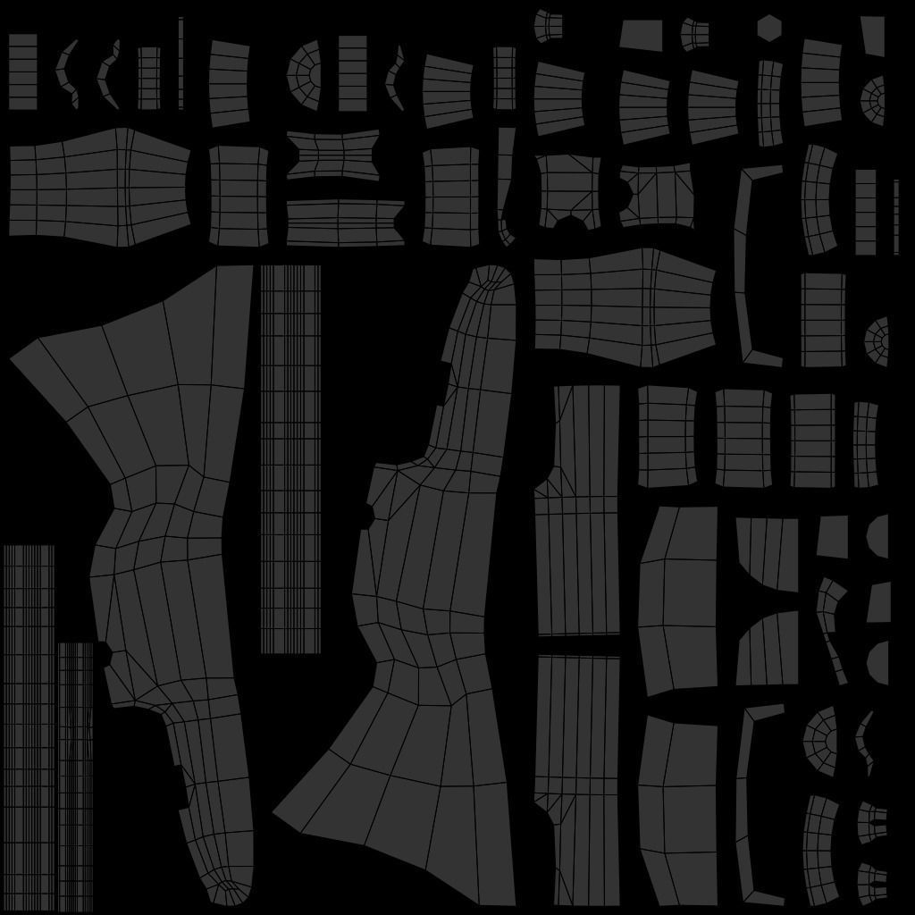 Stylized Rifle Gun Low-poly 3D model_19