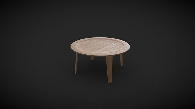 Wooden Coffee Table - VR Ready - Free Sample Free low-poly 3D model