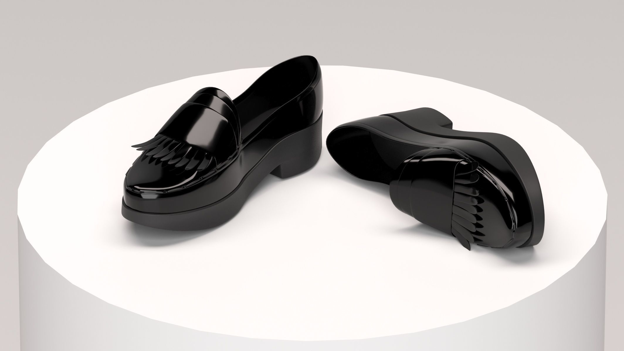 10 different shoes model and 3 types of boots 3D print model_17