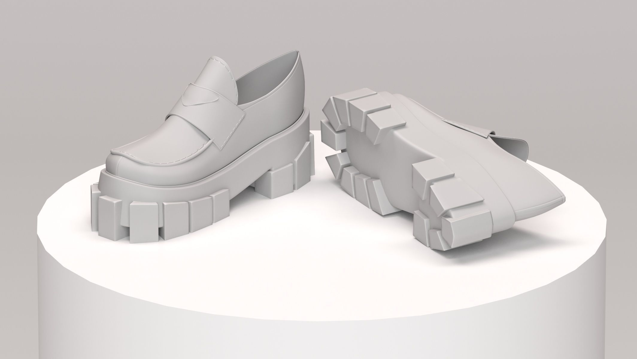 10 different shoes model and 3 types of boots 3D print model_22