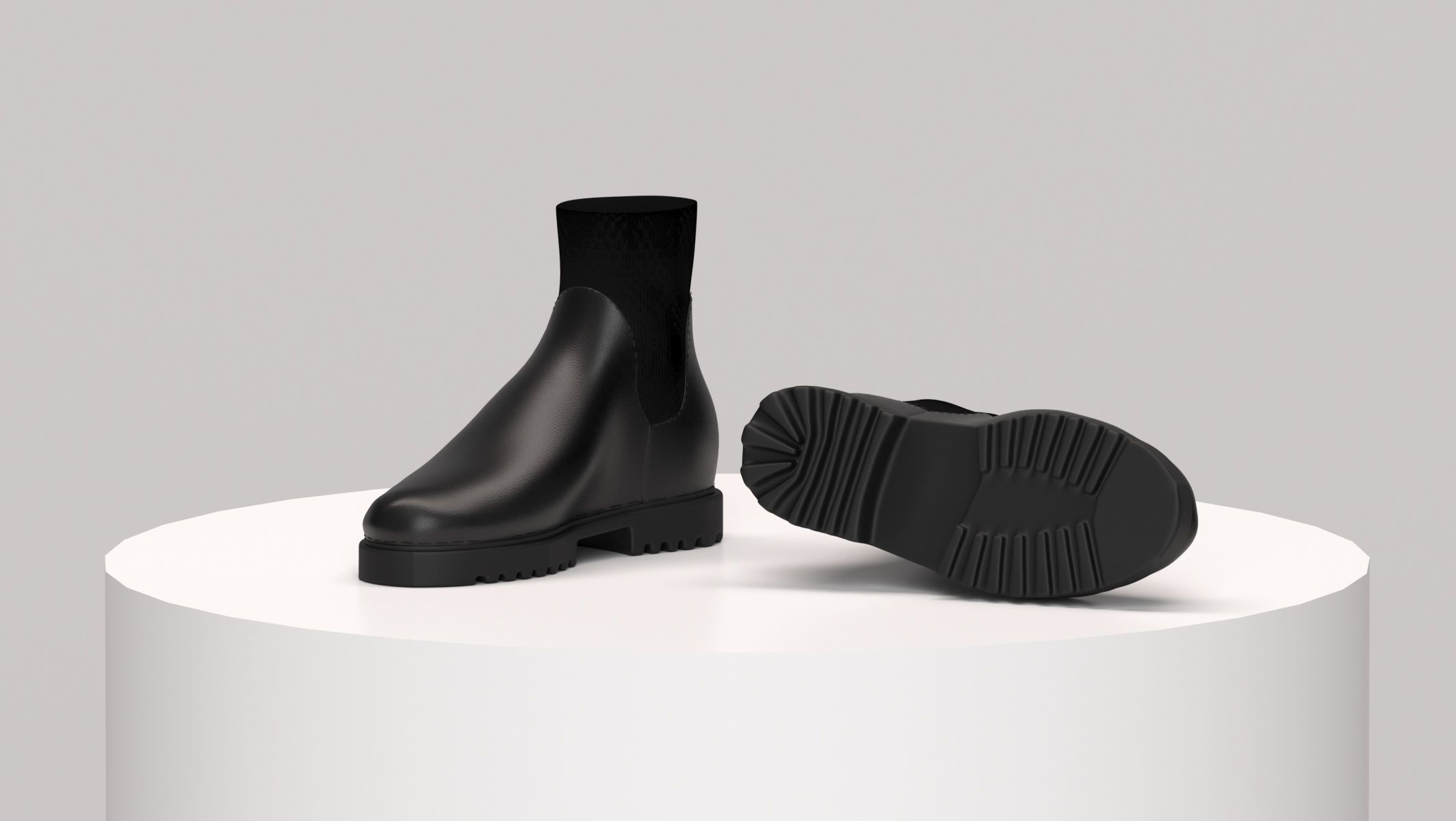10 different shoes model and 3 types of boots 3D print model_5