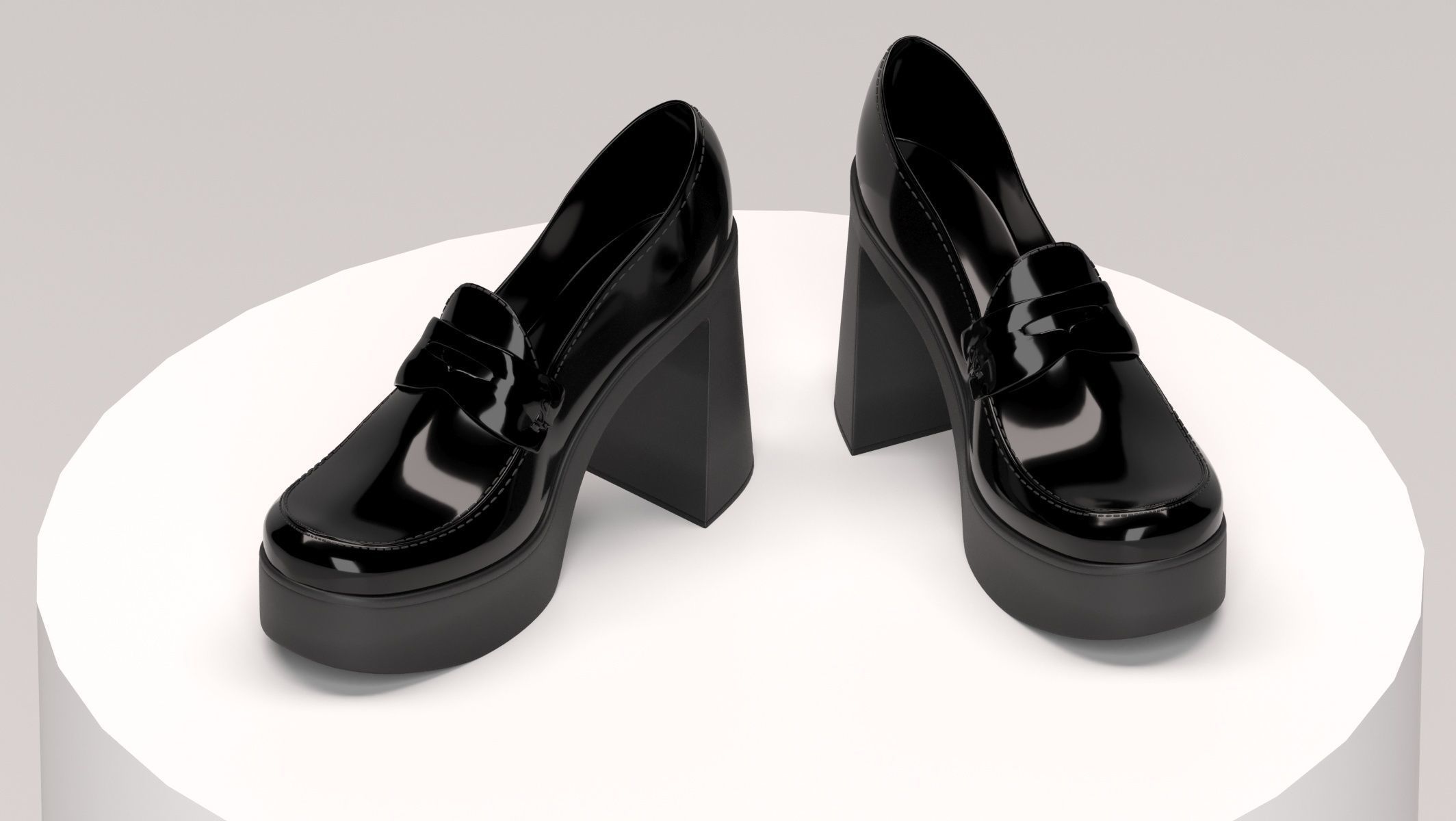 10 different shoes model and 3 types of boots 3D print model_13