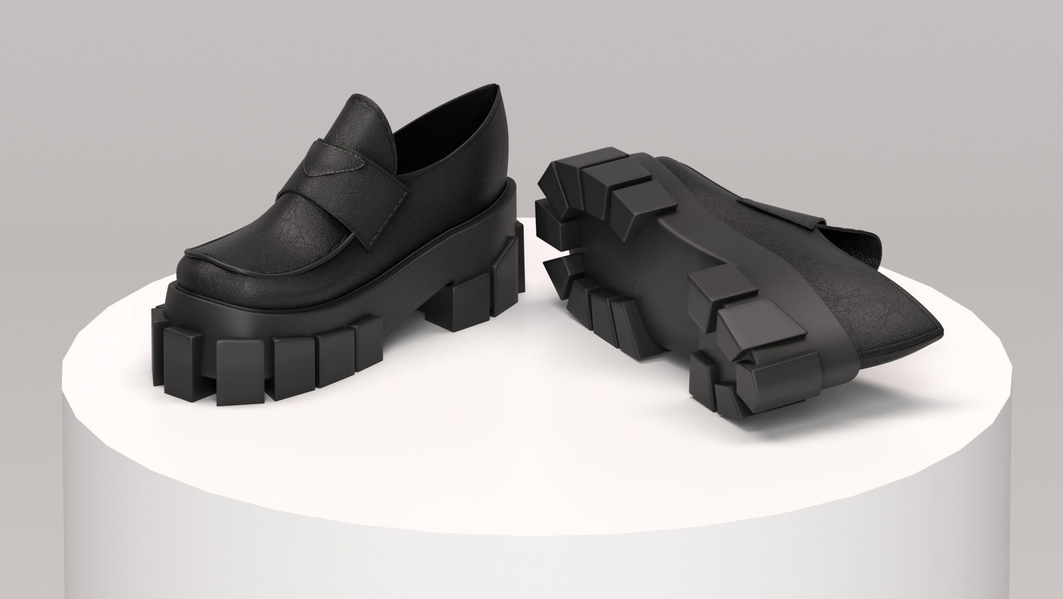 10 different shoes model and 3 types of boots 3D print model_21