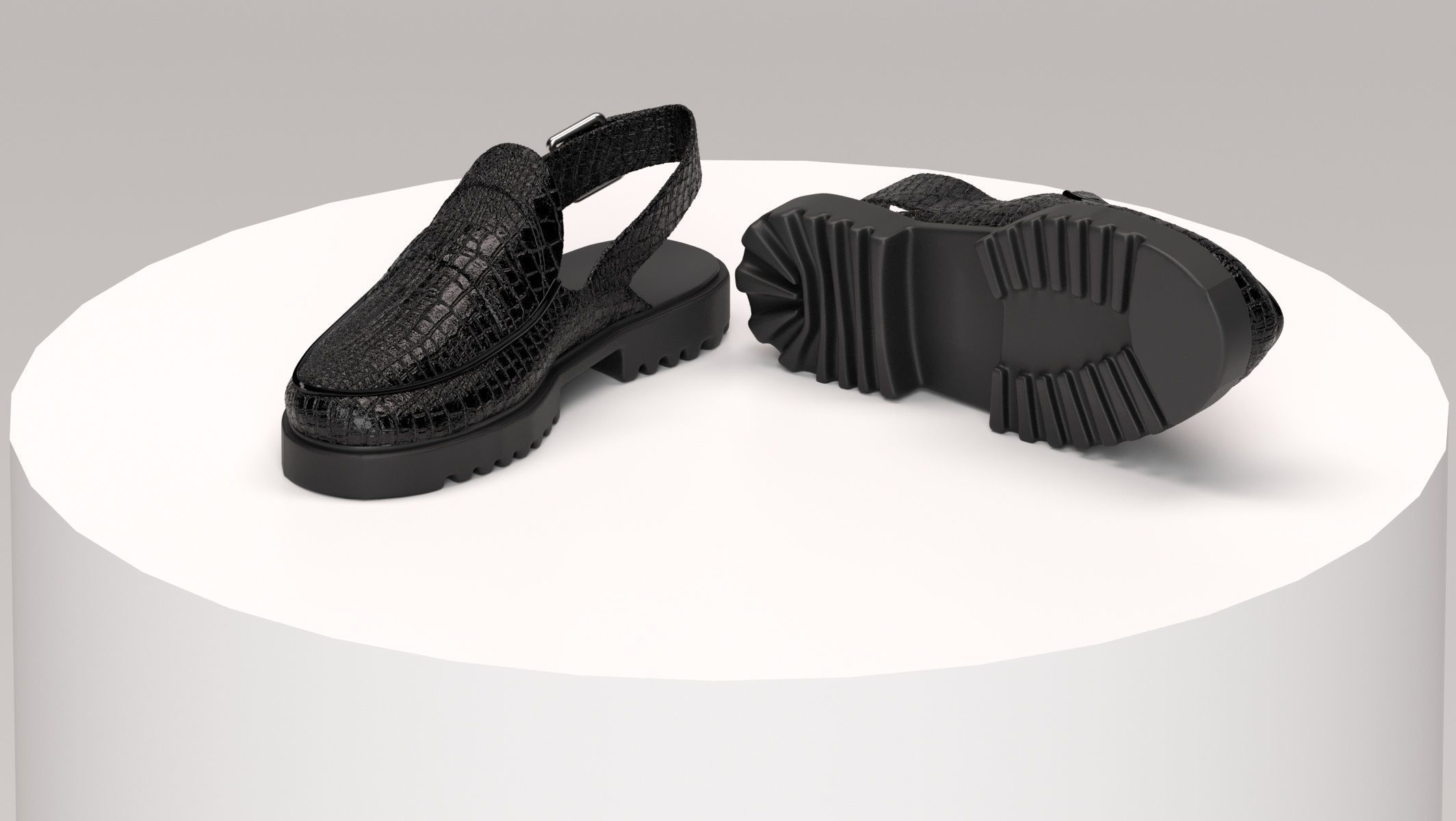 10 different shoes model and 3 types of boots 3D print model_25