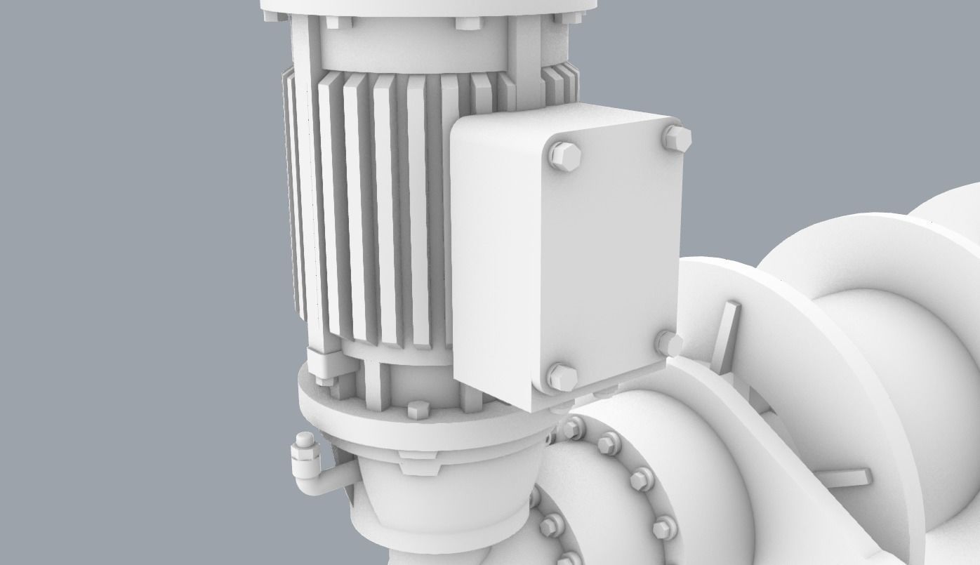 PM Hydraulic Drive Winch  3D print model_8