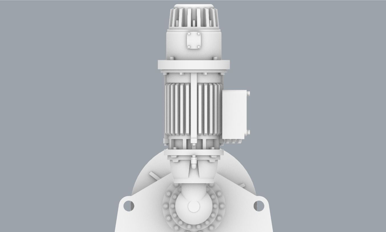 PM Hydraulic Drive Winch  3D print model_19