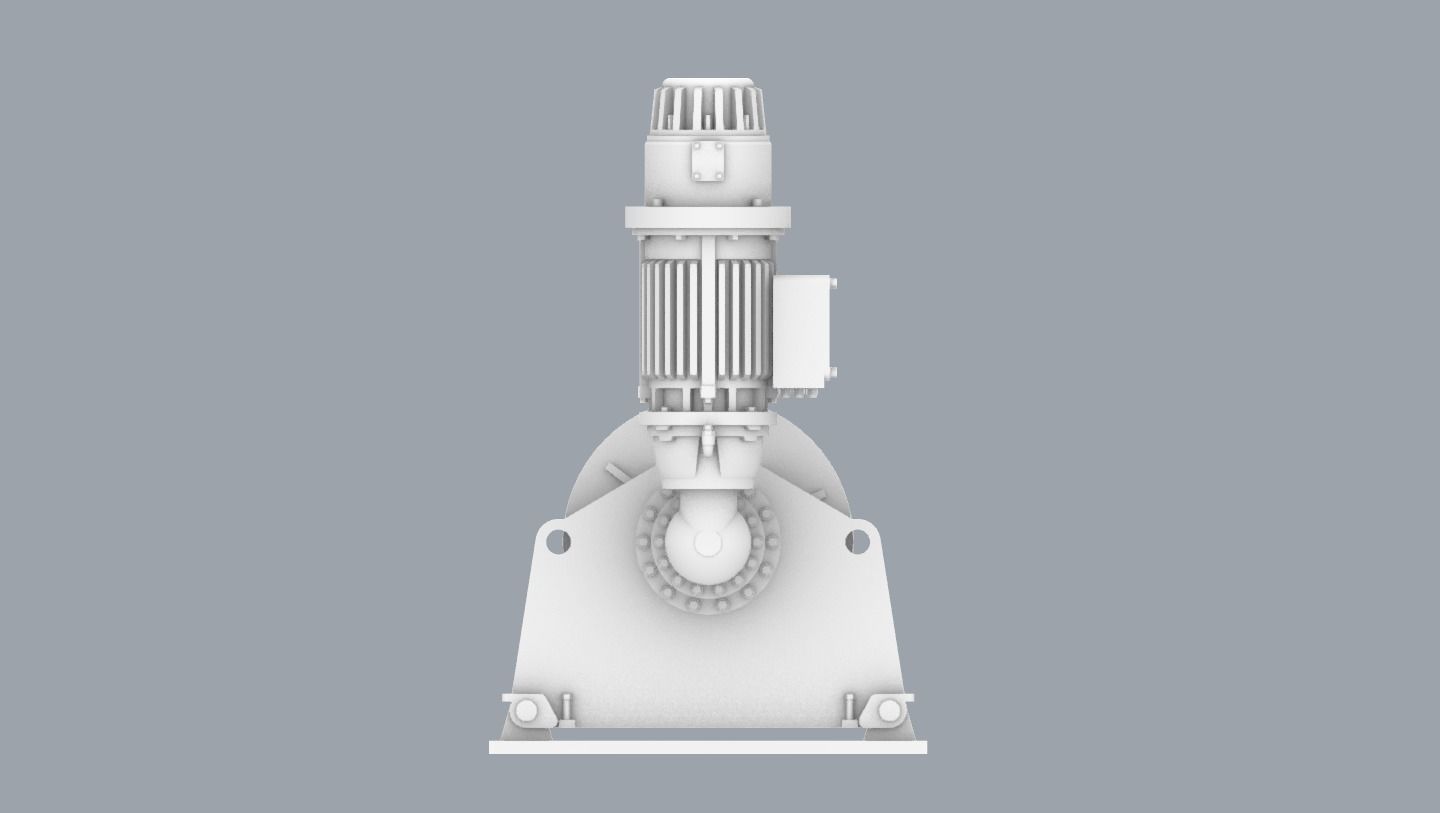 PM Hydraulic Drive Winch  3D print model_18