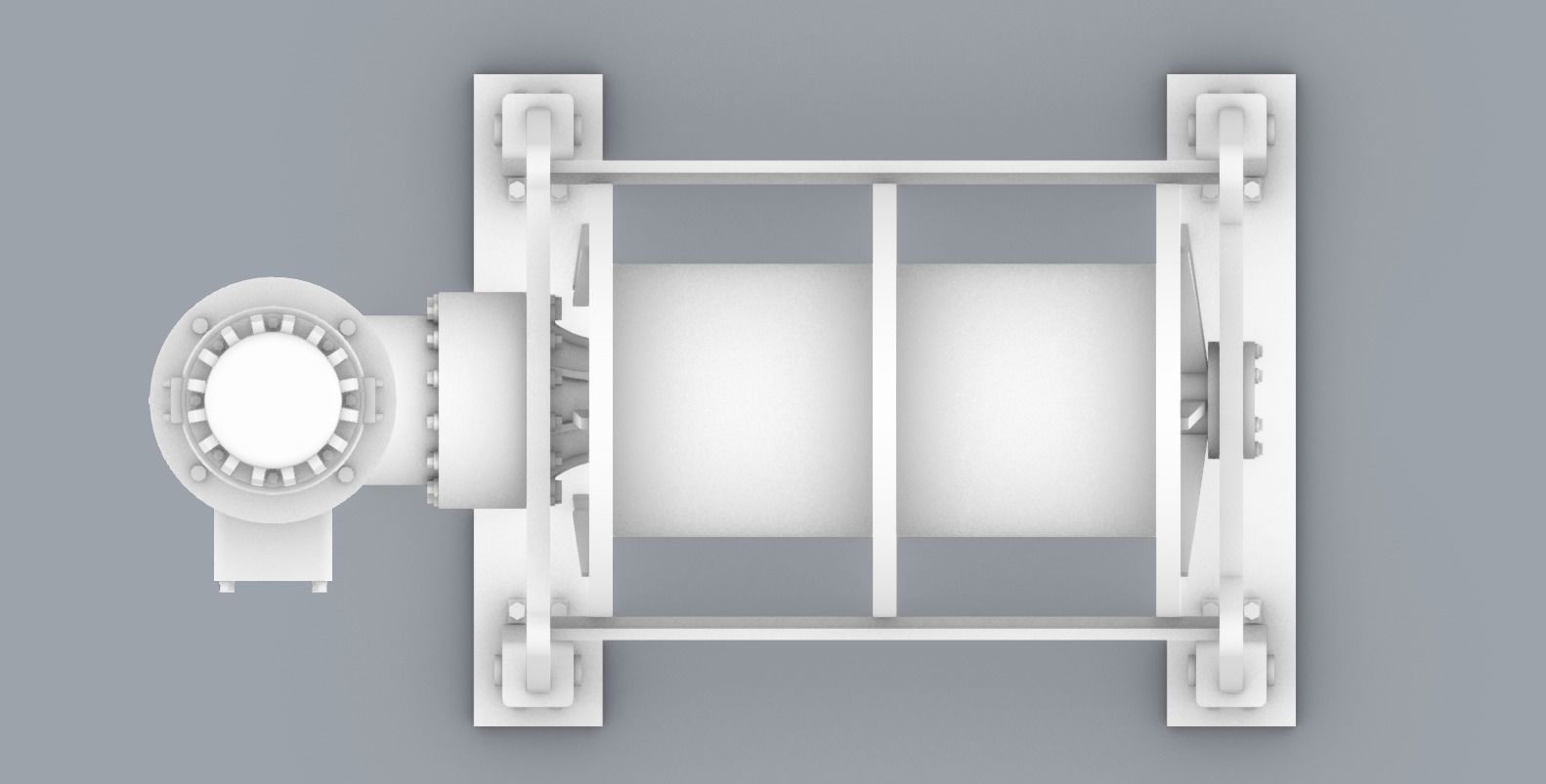 PM Hydraulic Drive Winch  3D print model_13