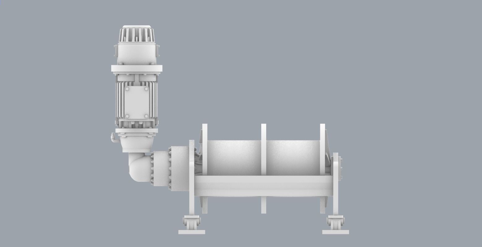 PM Hydraulic Drive Winch  3D print model_14