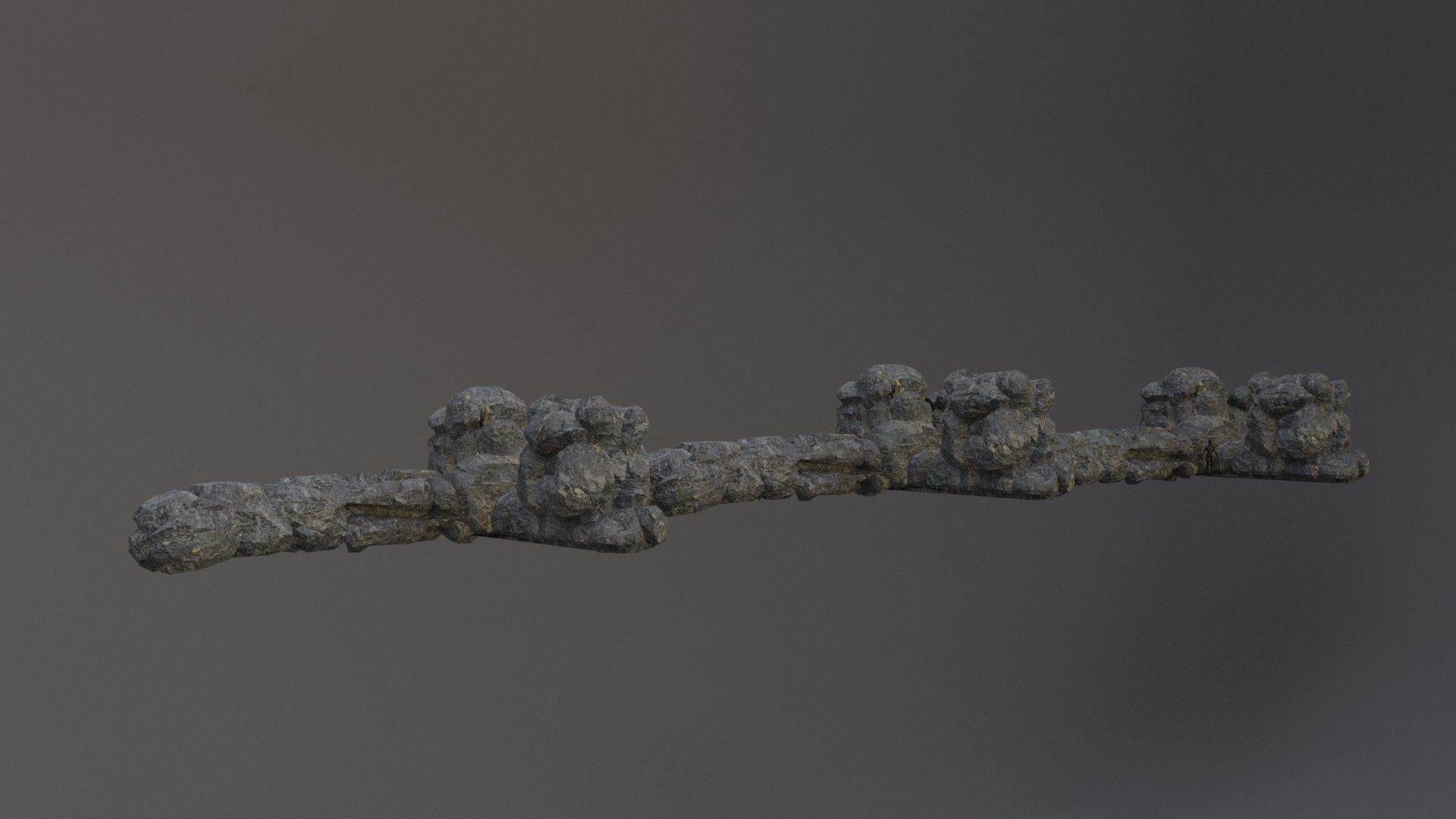 Low Poly Cliff Rock Set For Games  Low-poly 3D model_17