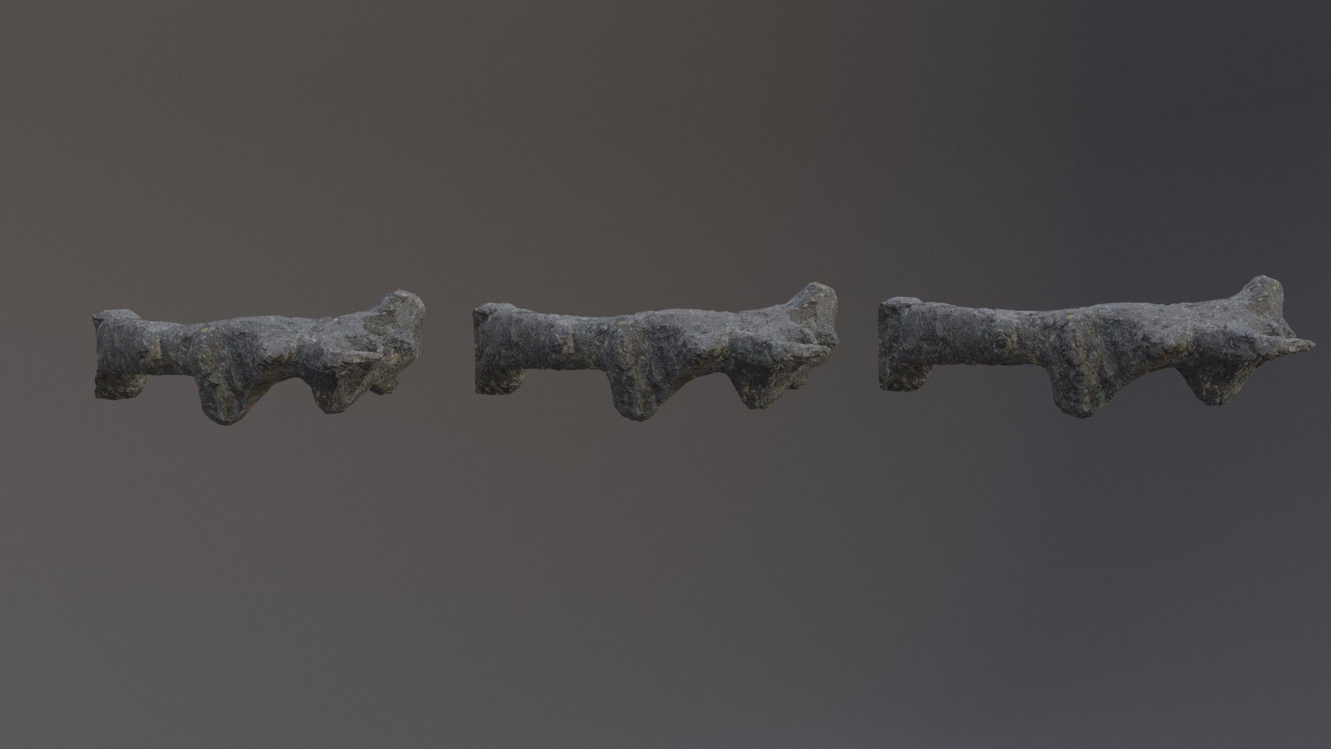 Low Poly Cliff Rock Set For Games  Low-poly 3D model_30