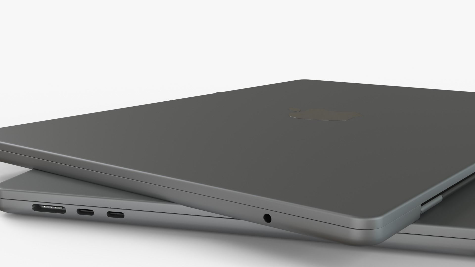  Apple MacBook Air 13 and 15  models 2023 Low-poly 3D model_3