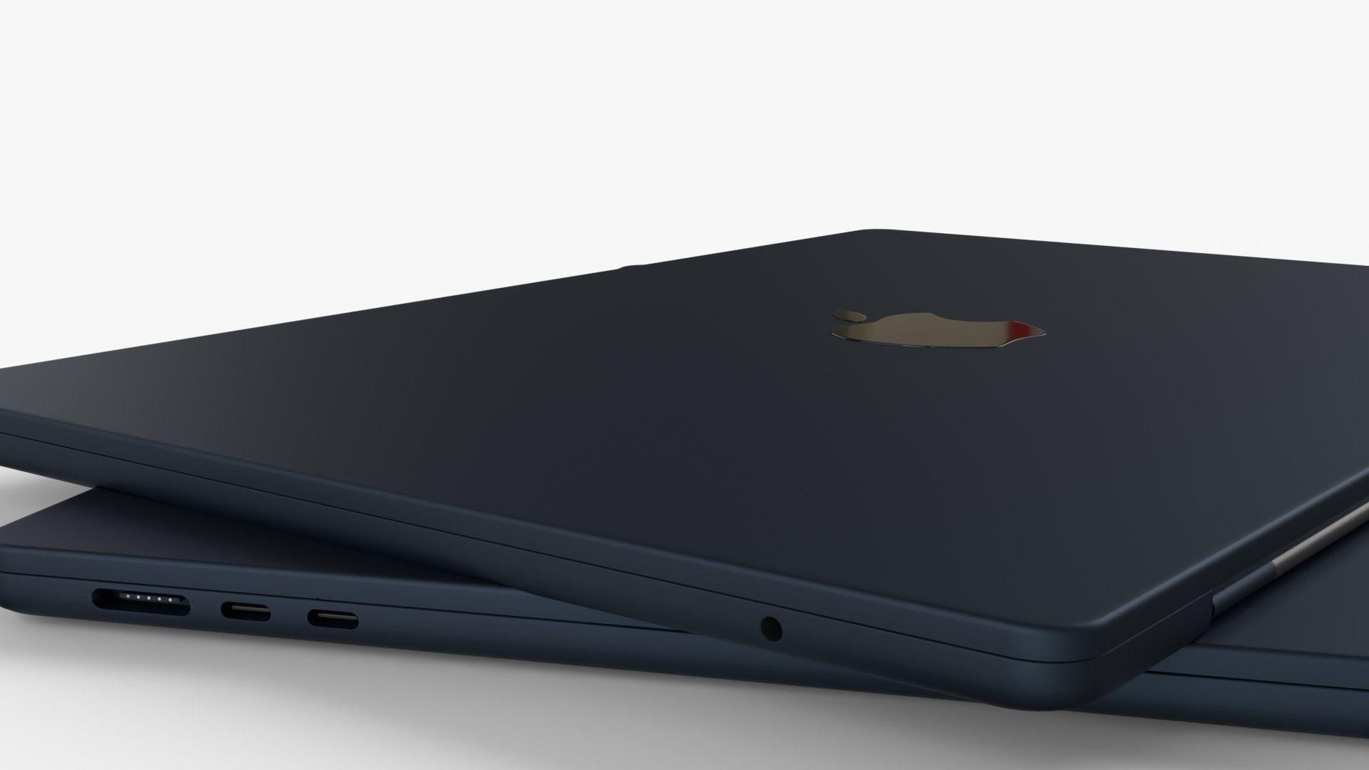  Apple MacBook Air 13 and 15  models 2023 Low-poly 3D model_4