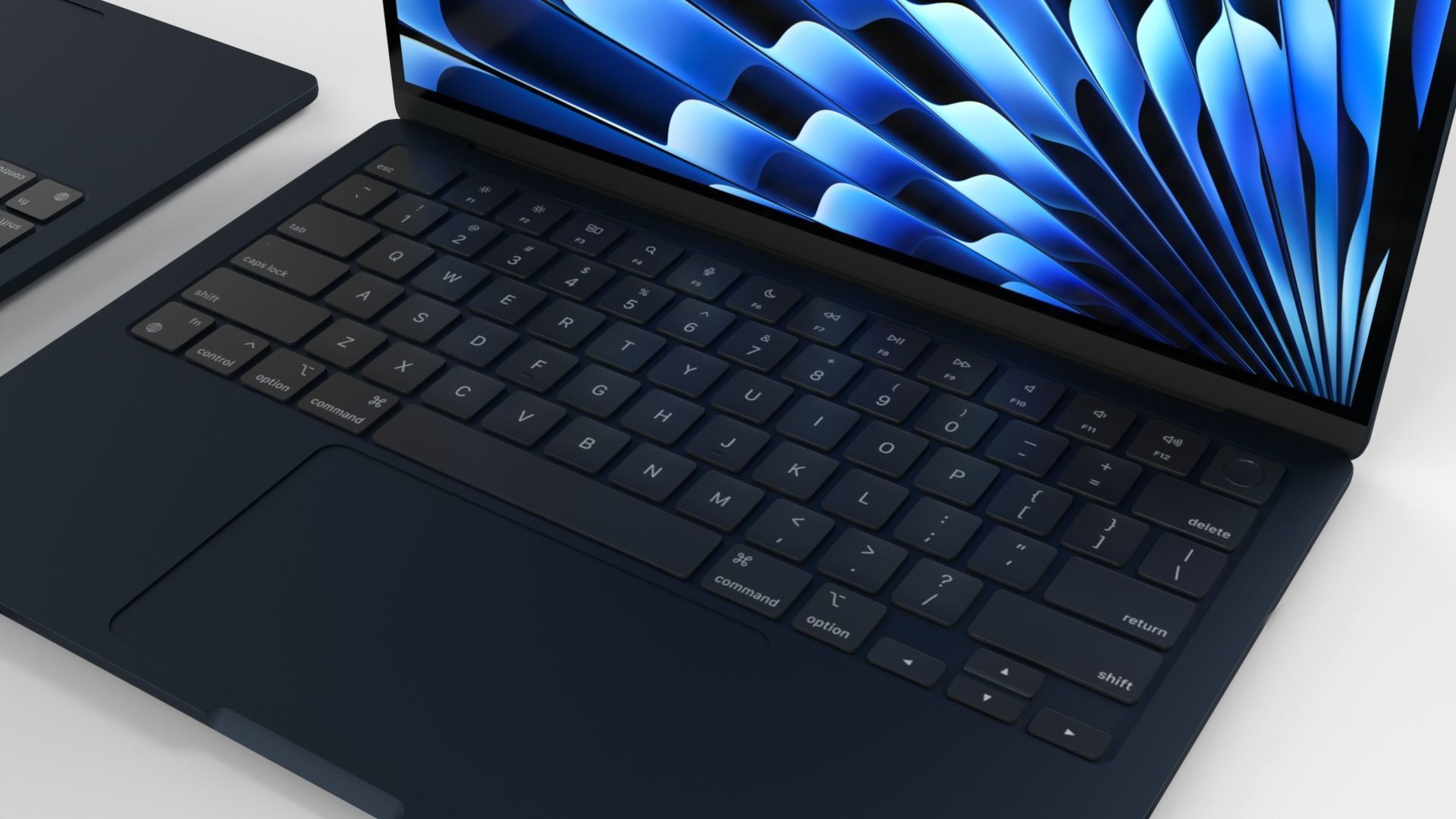  Apple MacBook Air 13 and 15  models 2023 Low-poly 3D model_15