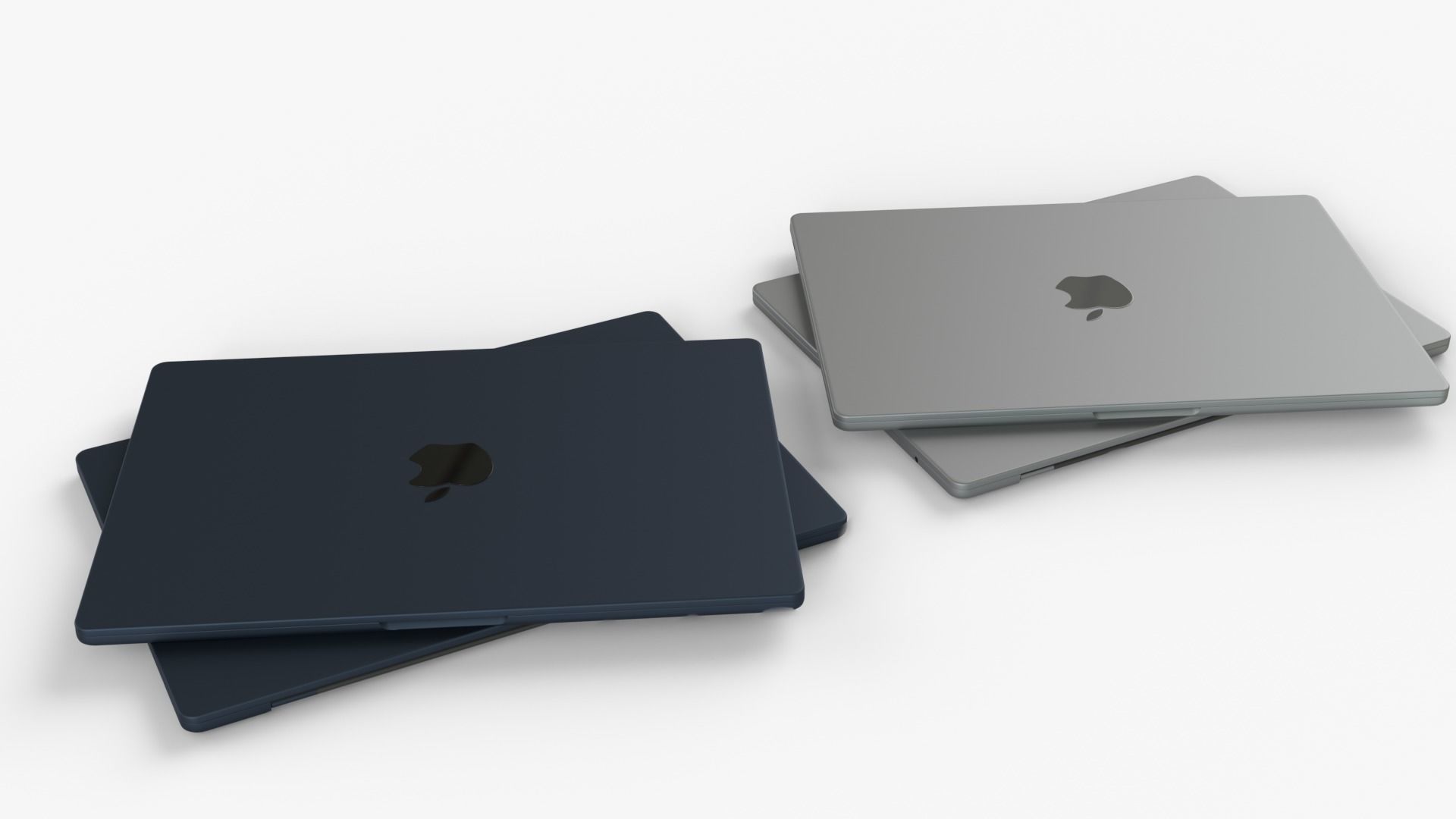  Apple MacBook Air 13 and 15  models 2023 Low-poly 3D model_10