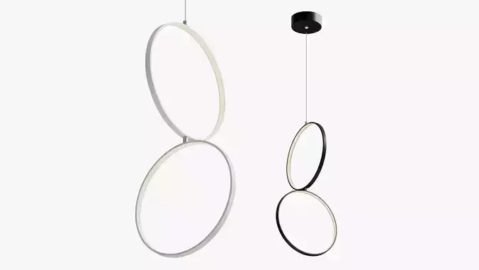 Trio Rondo pendant lamp 3D model