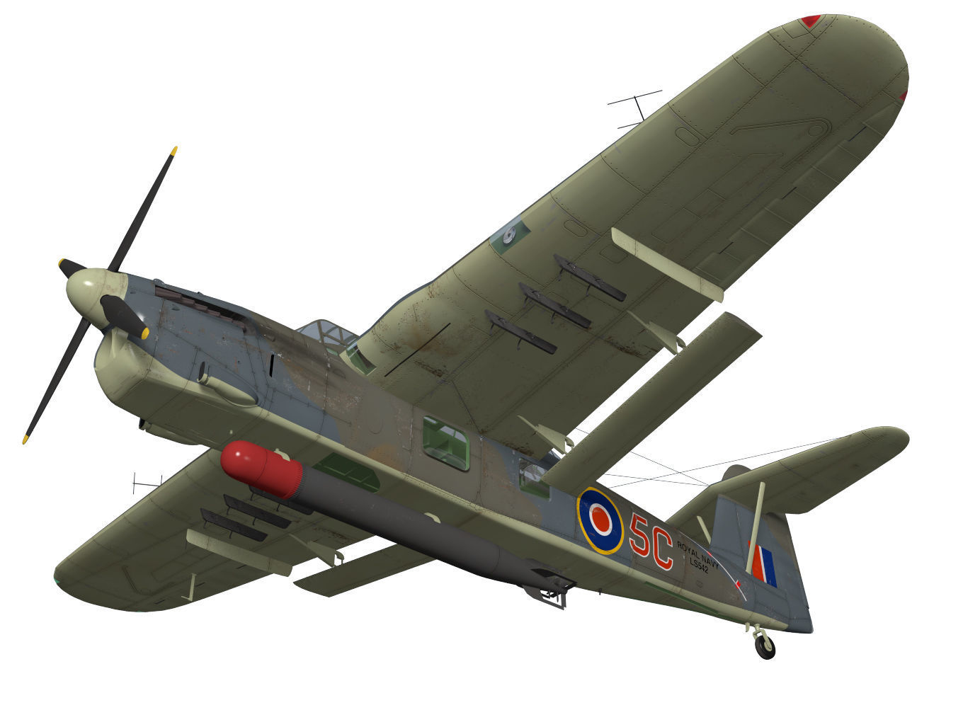 Fairey Barracuda Mk2 3D model_4