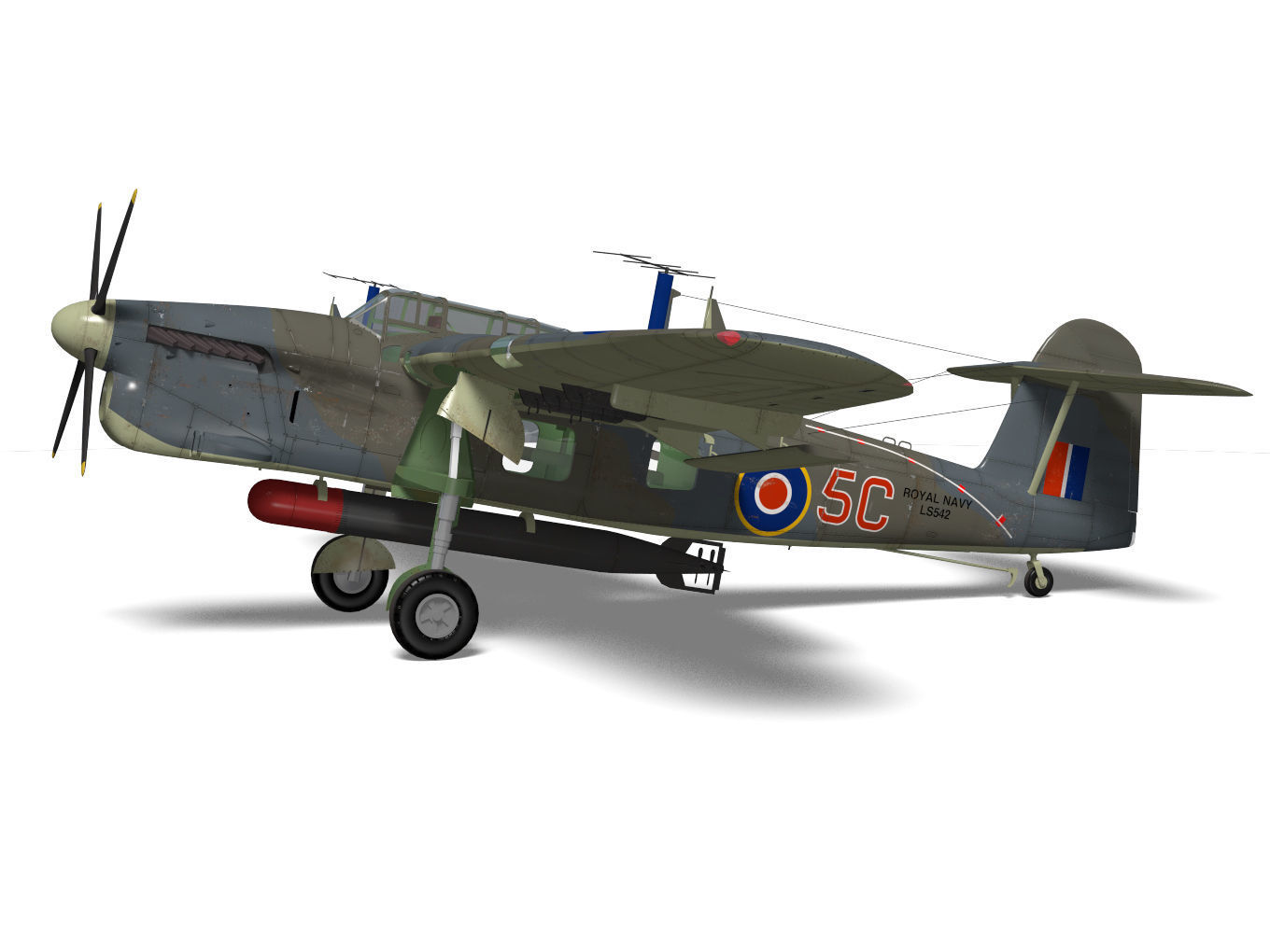 Fairey Barracuda Mk2 3D model_6