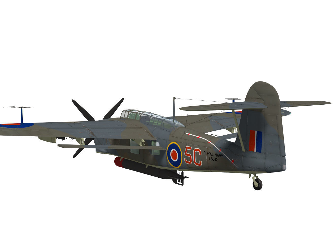 Fairey Barracuda Mk2 3D model_5
