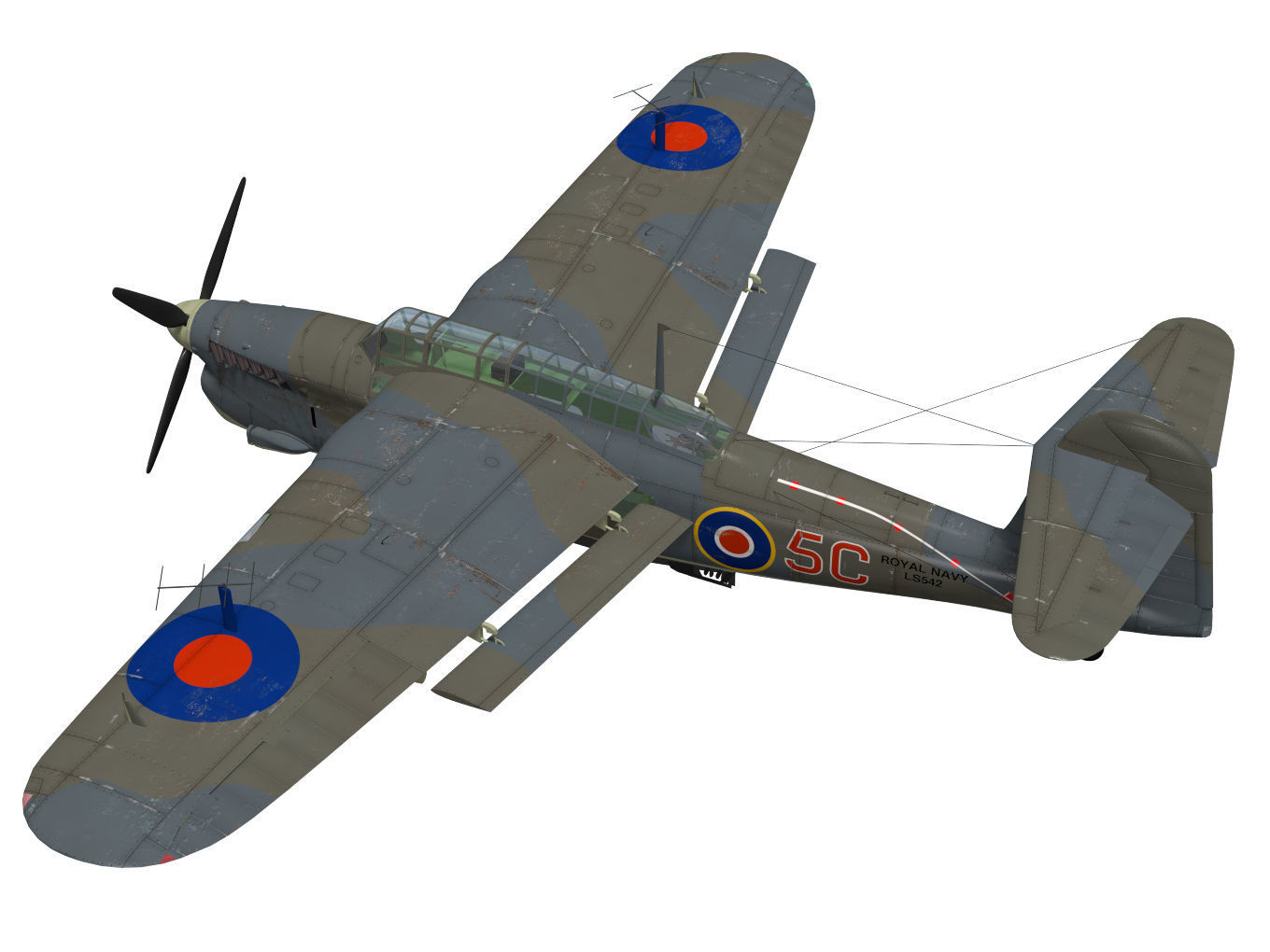 Fairey Barracuda Mk2 3D model_1
