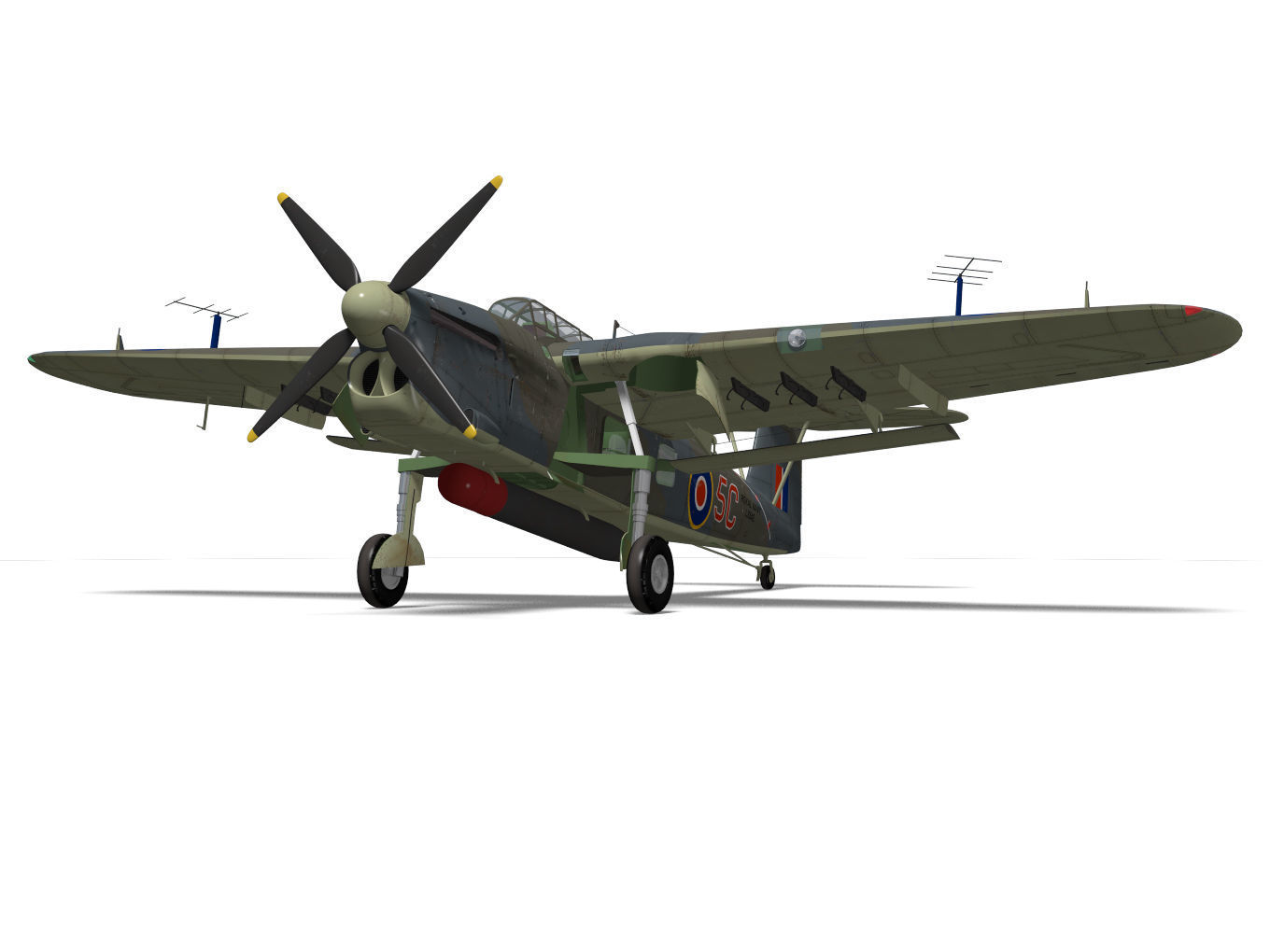 Fairey Barracuda Mk2 3D model_8